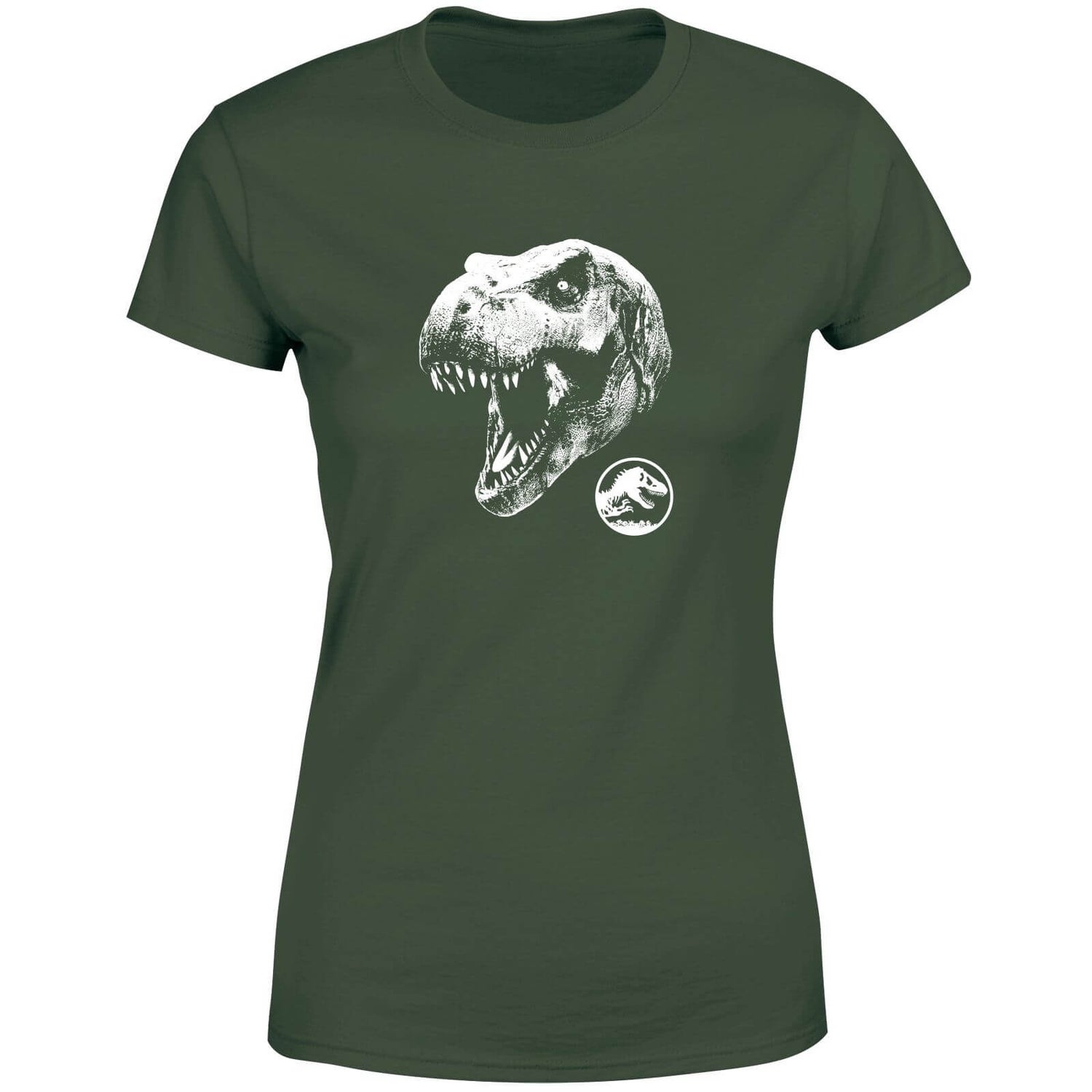 Jurassic Park T Rex Women's T-Shirt - Green