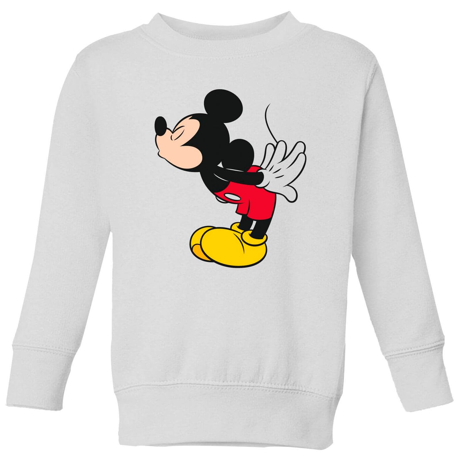 Disney Mickey Mouse Mickey Split Kiss Kids' Sweatshirt - White