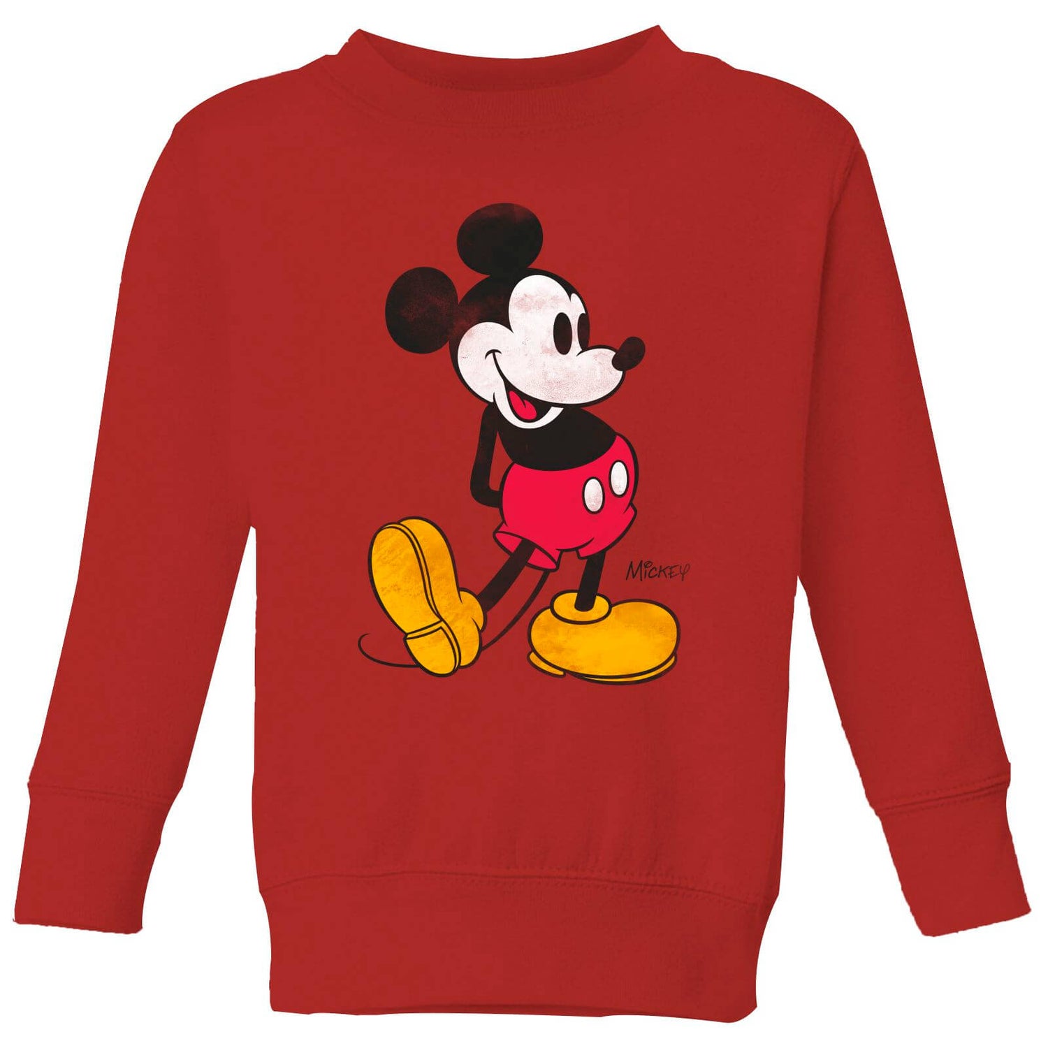 Disney Mickey Mouse Classic Kick Kids' Sweatshirt - Red
