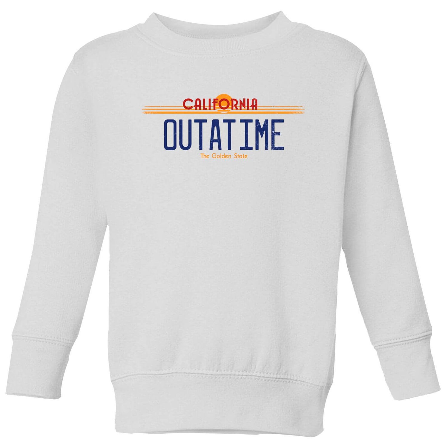 Back To The Future Outatime Plate Kids' Sweatshirt - White
