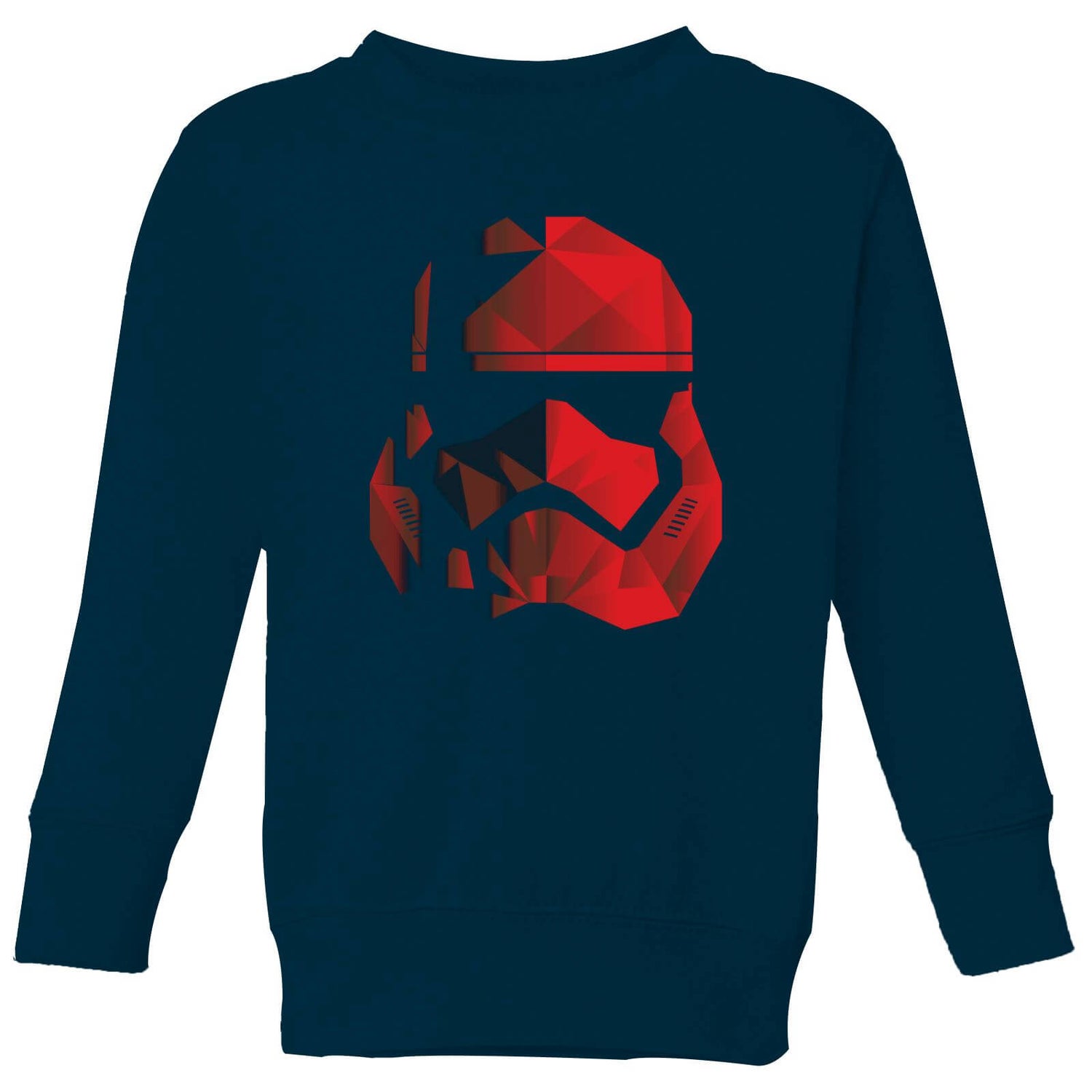 Jedi Cubist Trooper Helmet Black Kids' Sweatshirt - Navy