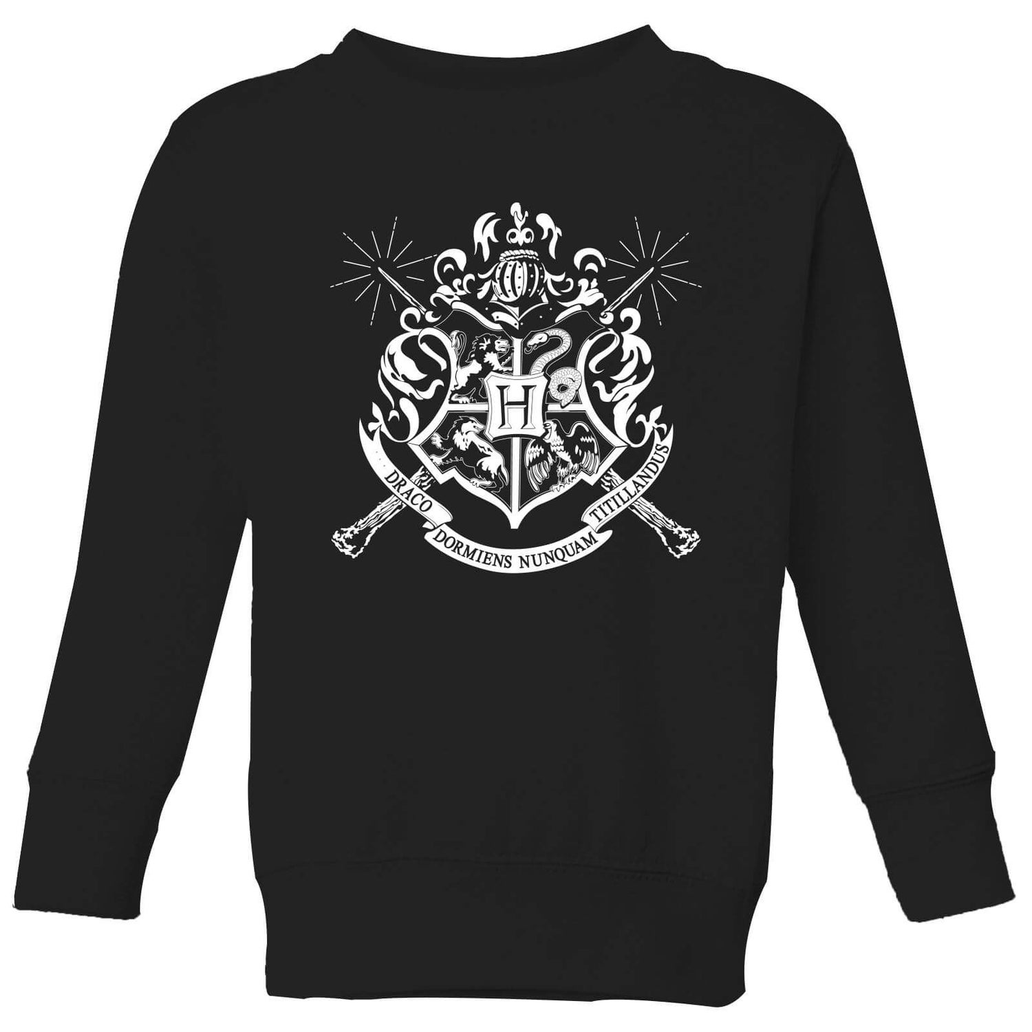Harry Potter Hogwarts House Crest Kids' Sweatshirt - Black