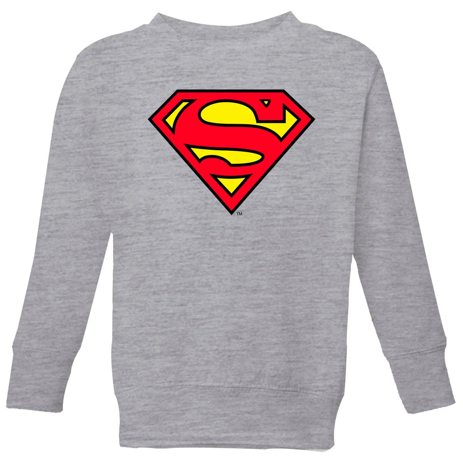 Official Superman Shield Kids' Sweatshirt - Grey