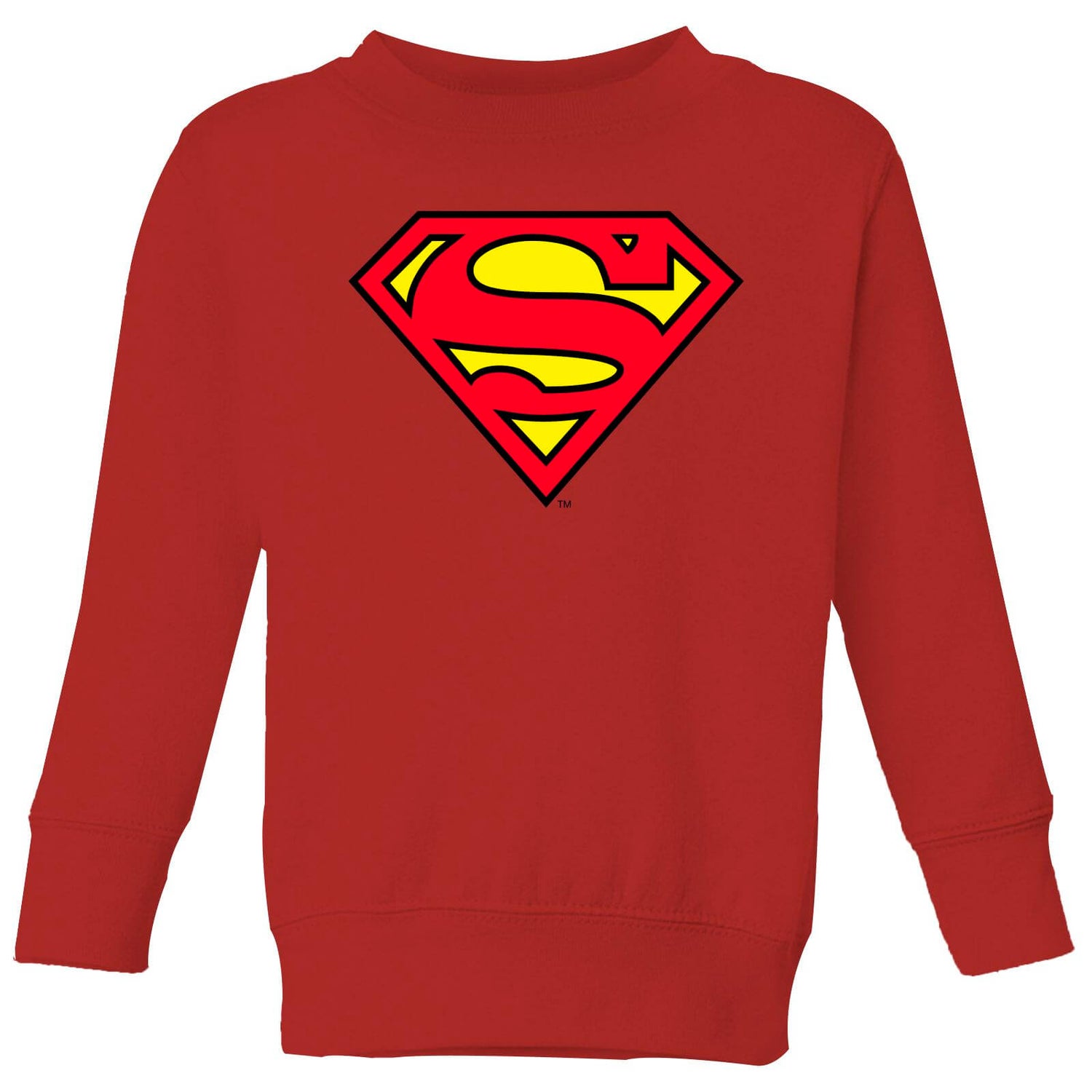 Official Superman Shield Kids' Sweatshirt - Red