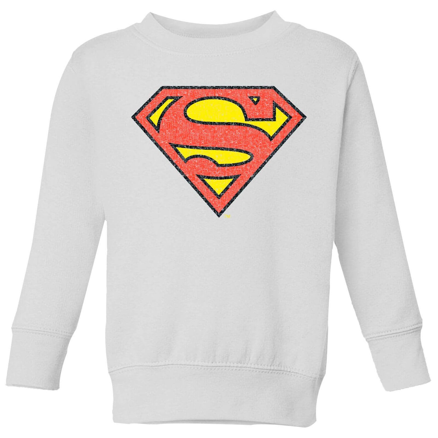 Official Superman Crackle Logo Kids' Sweatshirt - White