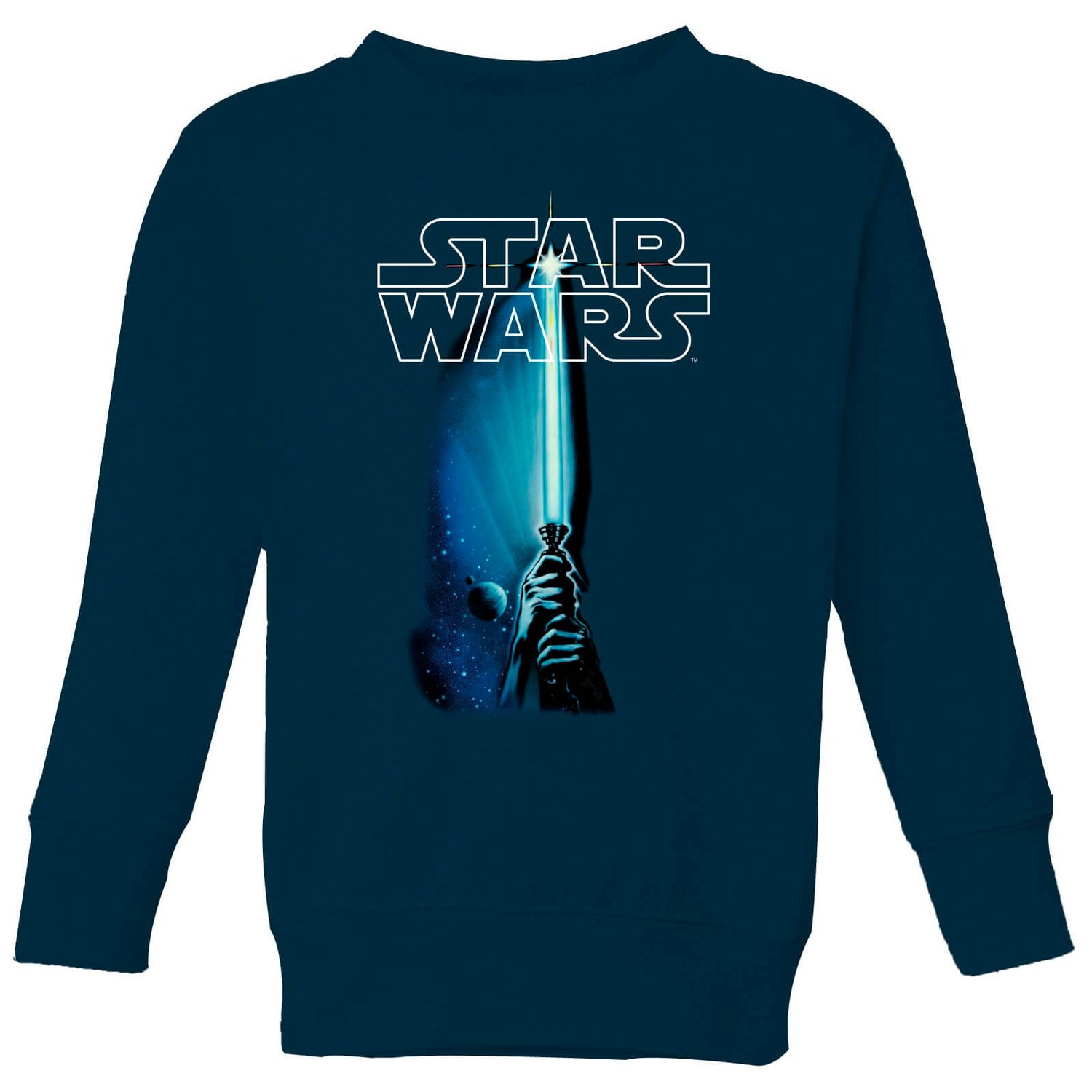 Star Wars Classic Lightsaber Kids' Sweatshirt - Navy