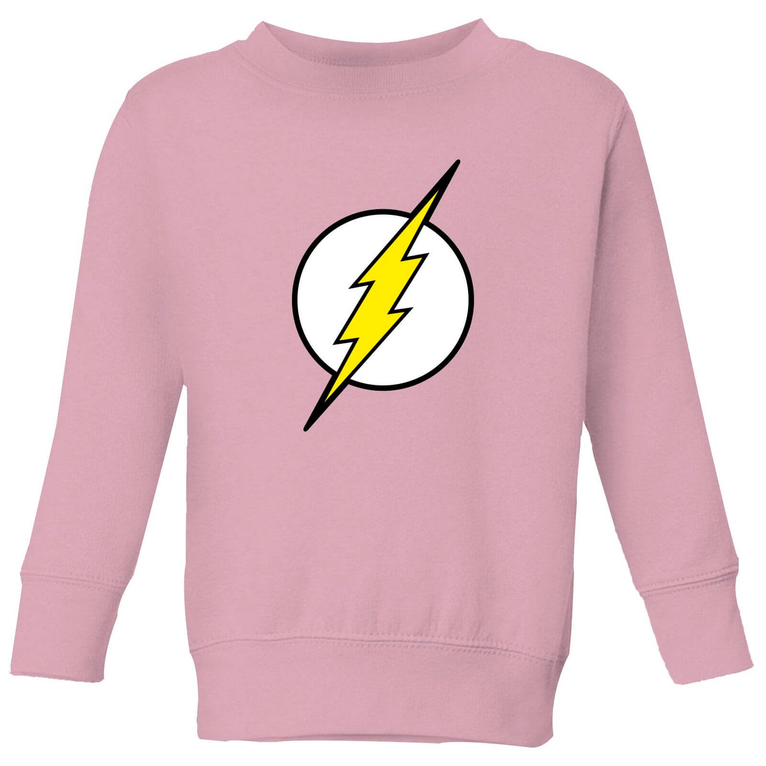 Justice League Flash Logo Kids' Sweatshirt - Baby Pink