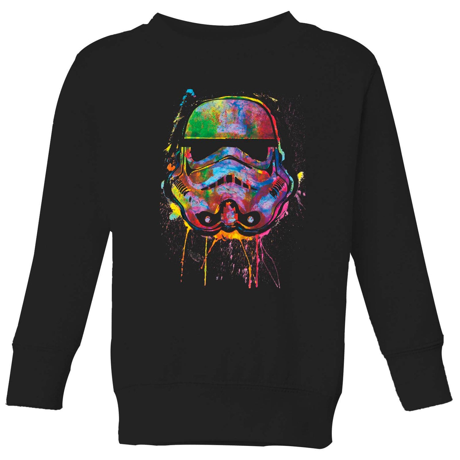Star Wars Paint Splat Stormtrooper Kids' Sweatshirt - Black