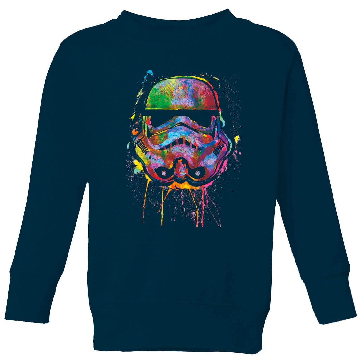 Star Wars Paint Splat Stormtrooper Kids' Sweatshirt - Navy