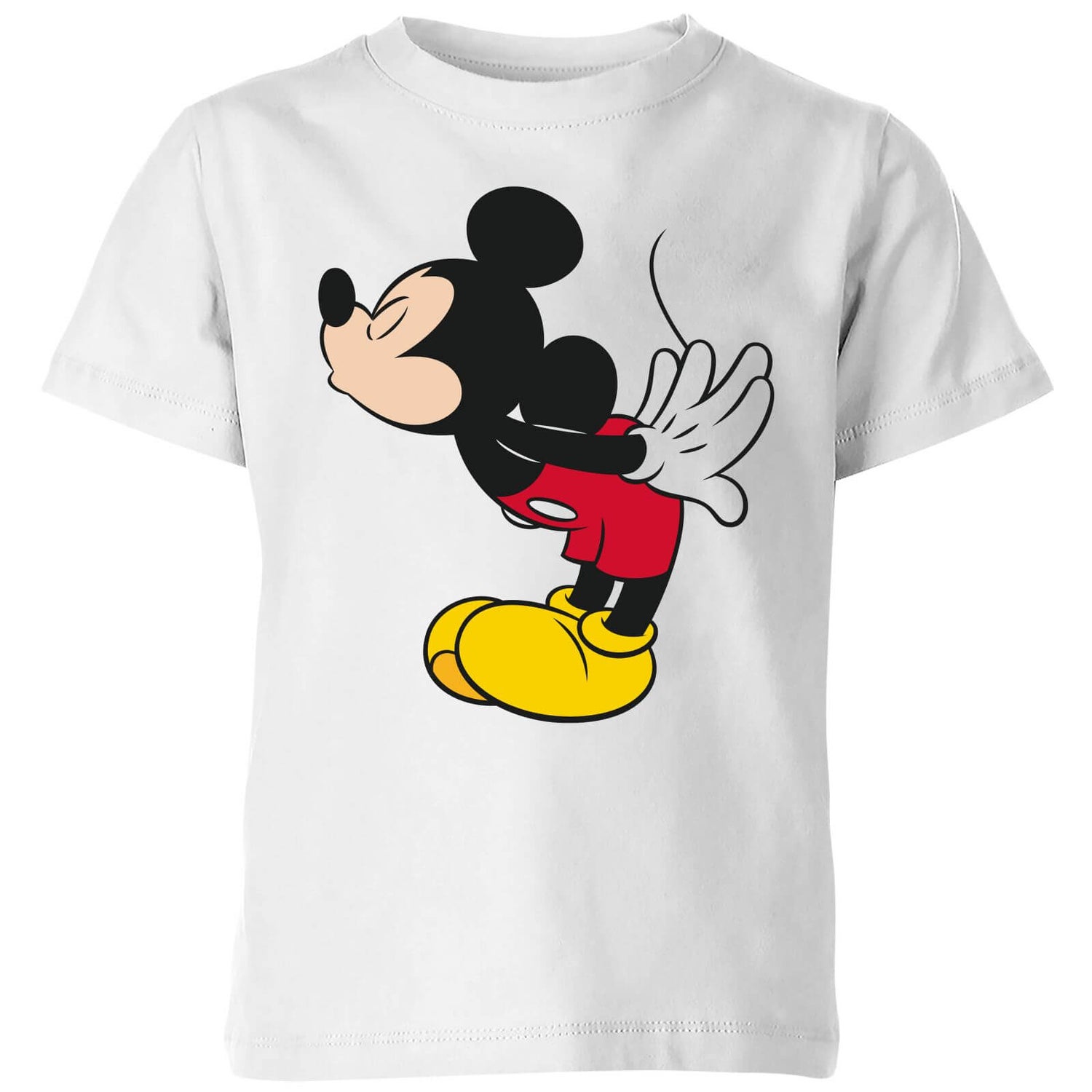 Disney Mickey Mouse Mickey Split Kiss Kids' T-Shirt - White