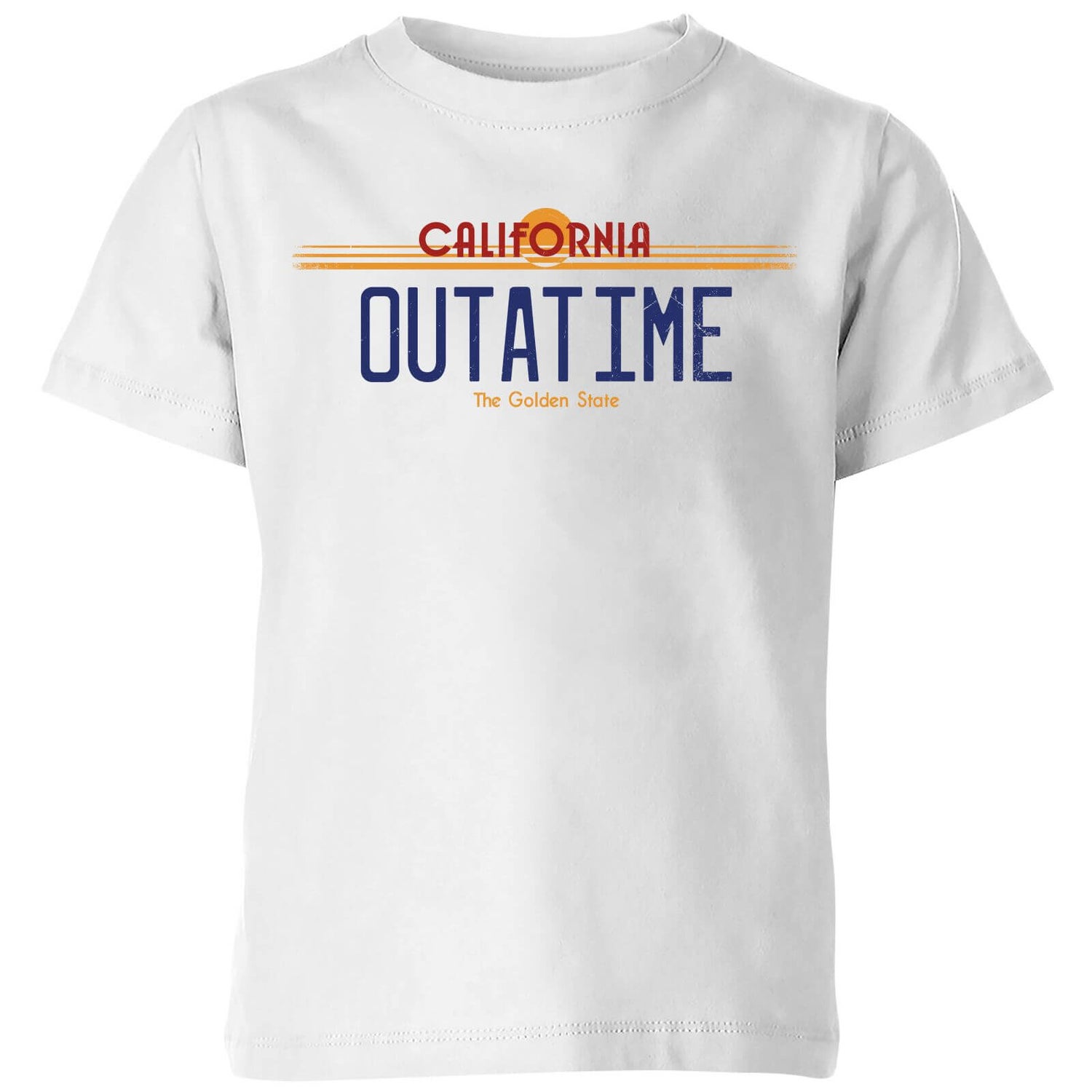 Back To The Future Outatime Plate Kids' T-Shirt - White