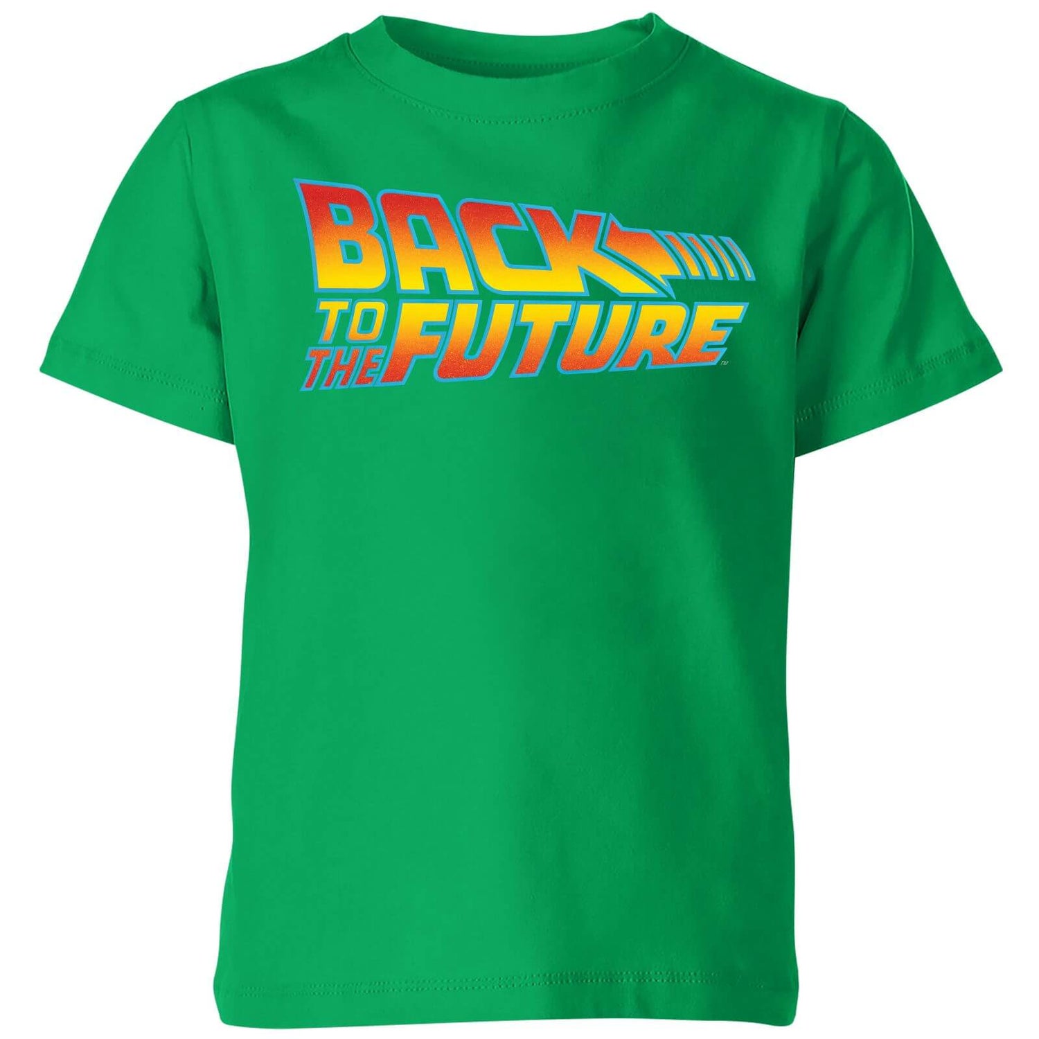Back To The Future Classic Logo Kids' T-Shirt - Green
