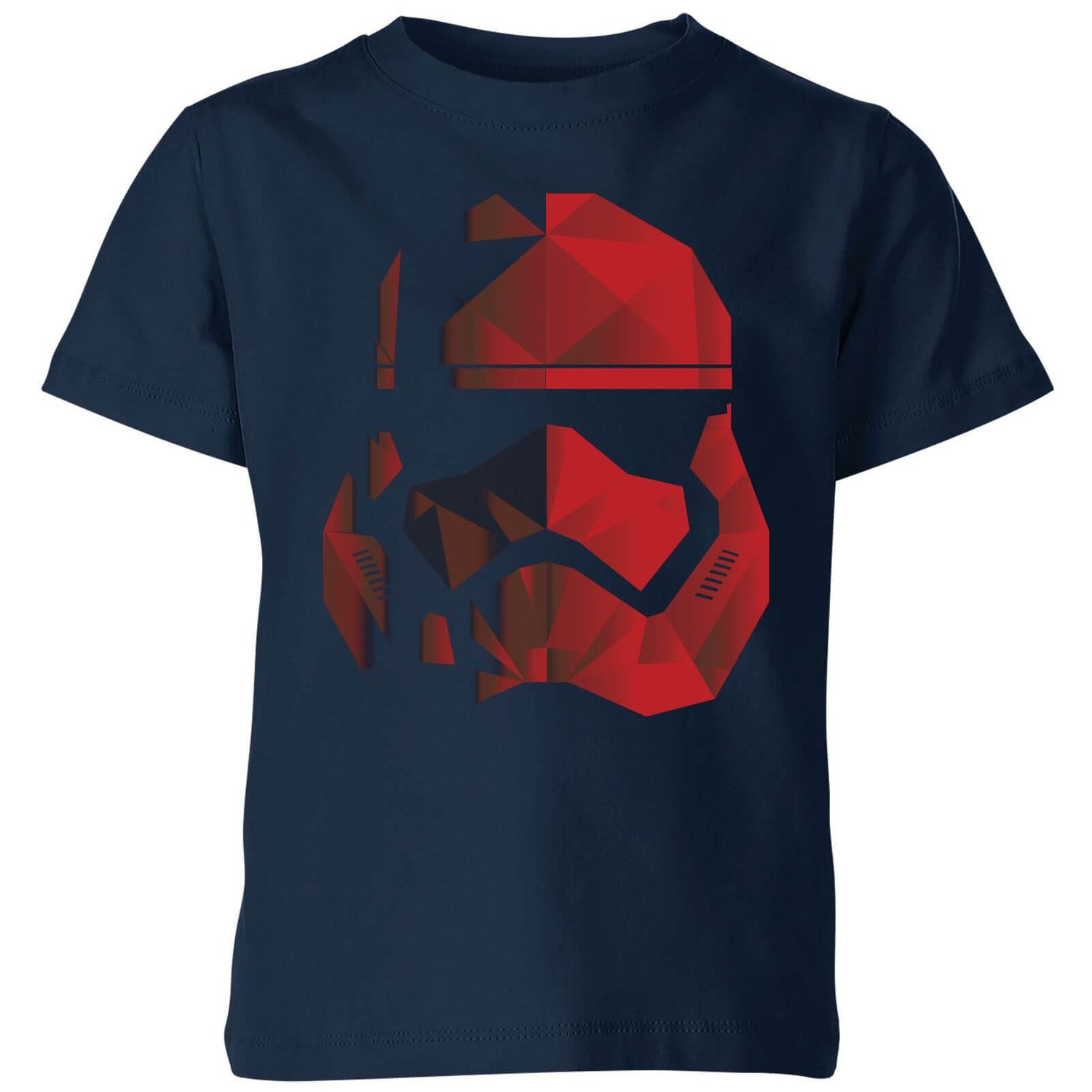 Jedi Cubist Trooper Helmet Black Kids' T-Shirt - Navy