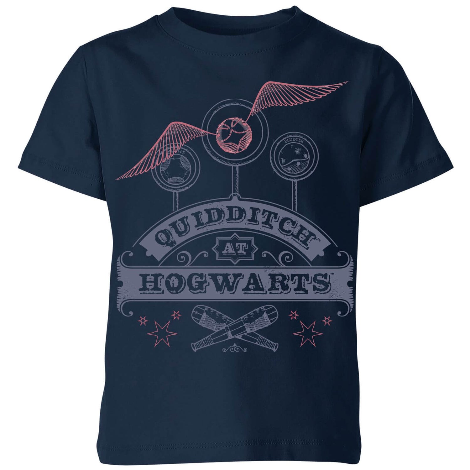 Harry Potter Quidditch At Hogwarts Kids' T-Shirt - Navy