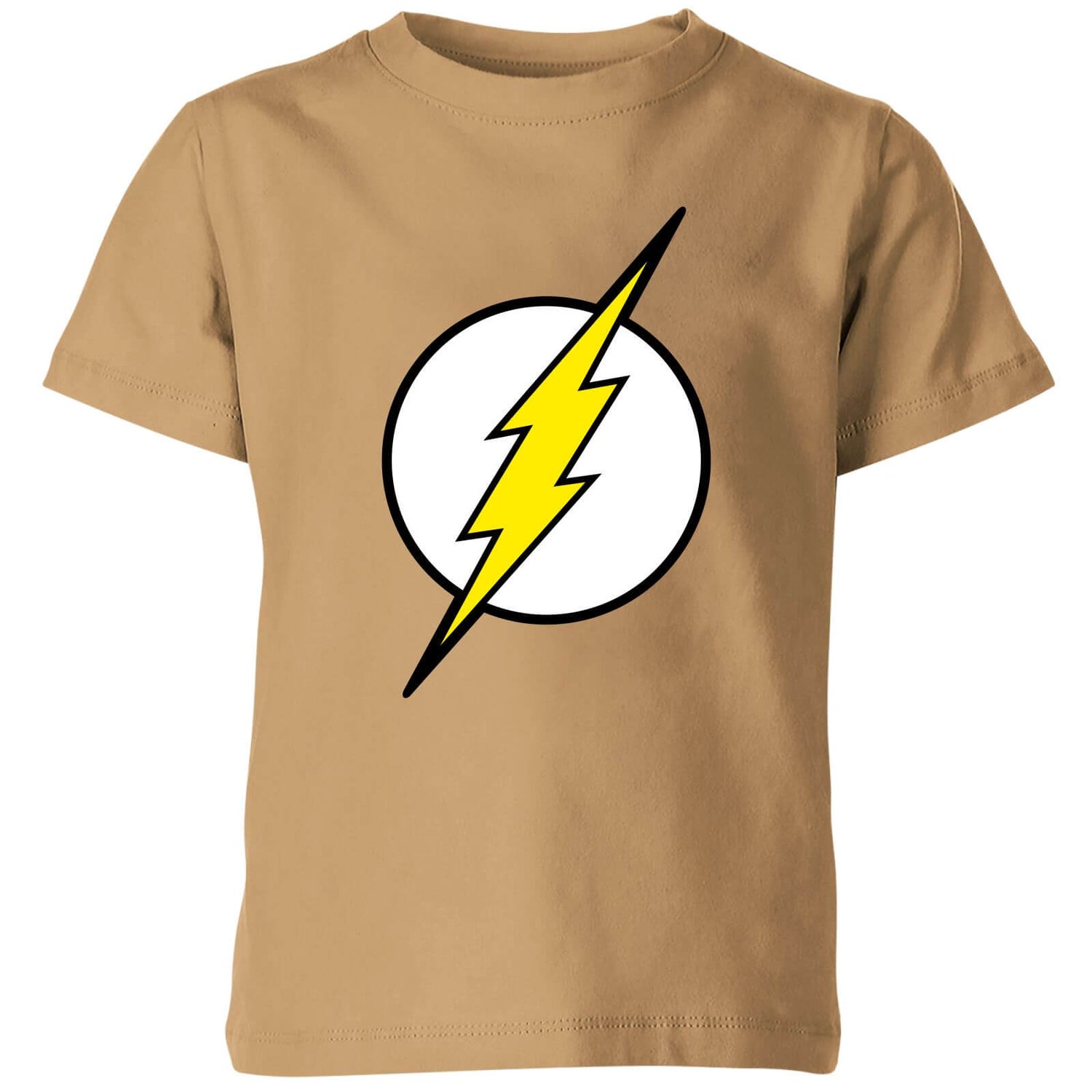 Justice League Flash Logo Kids' T-Shirt - Tan