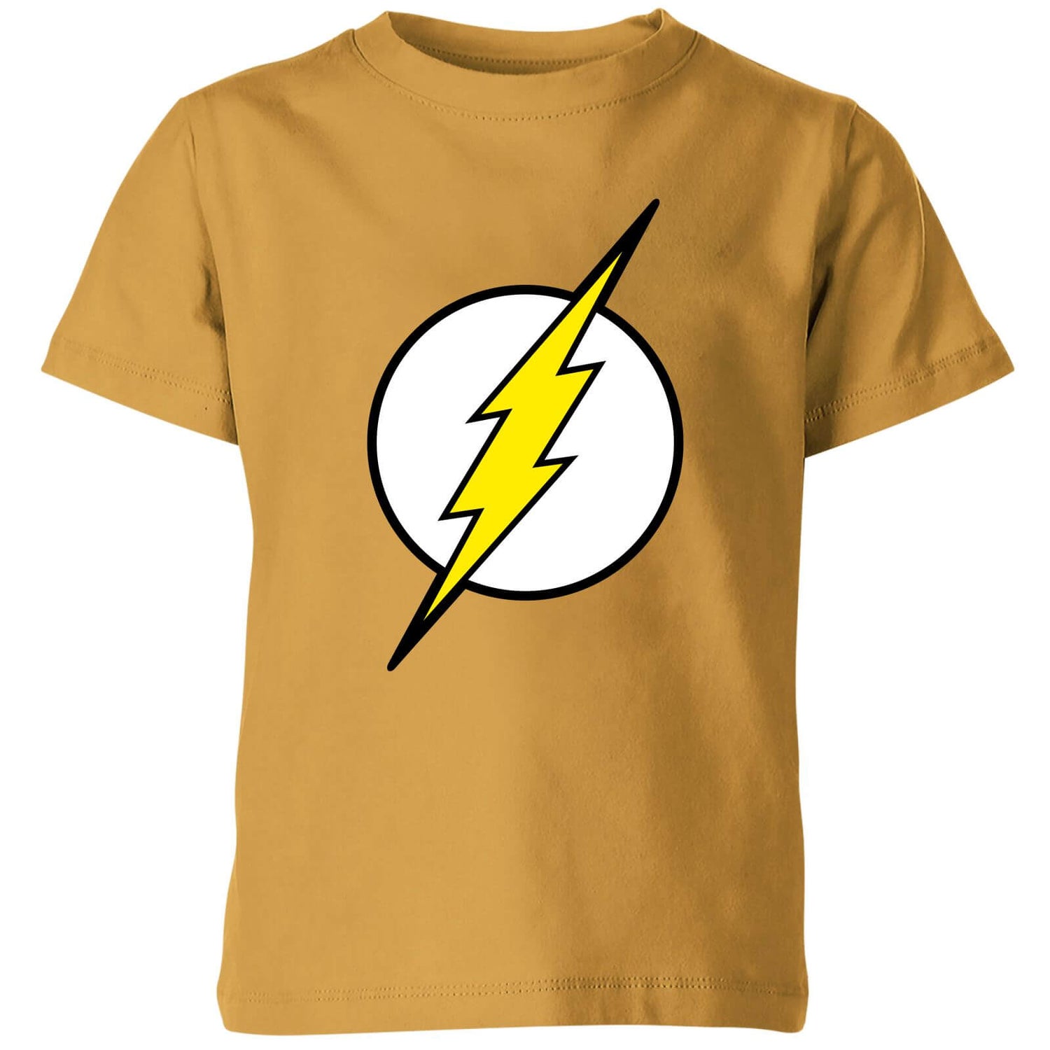 Justice League Flash Logo Kids' T-Shirt - Mustard