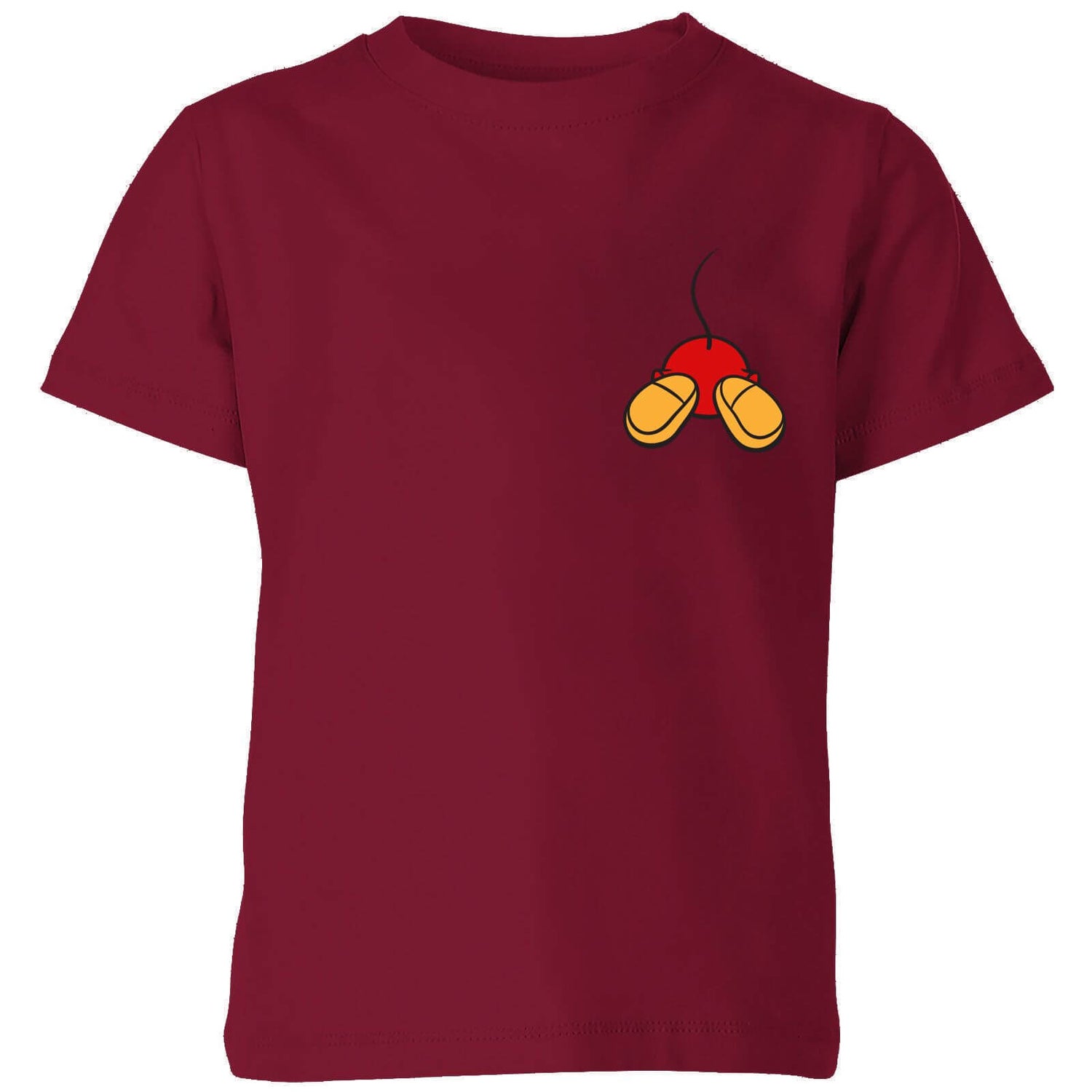 Disney Mickey Mouse Backside Kids' T-Shirt - Burgundy