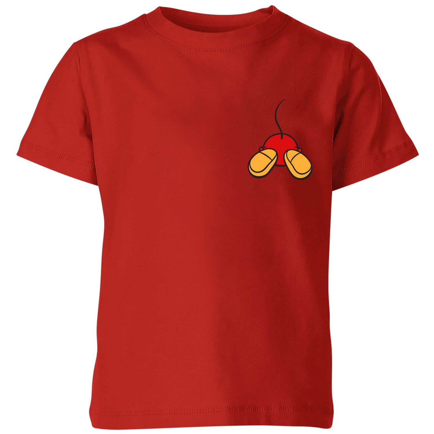 Disney Mickey Mouse Backside Kids' T-Shirt - Red