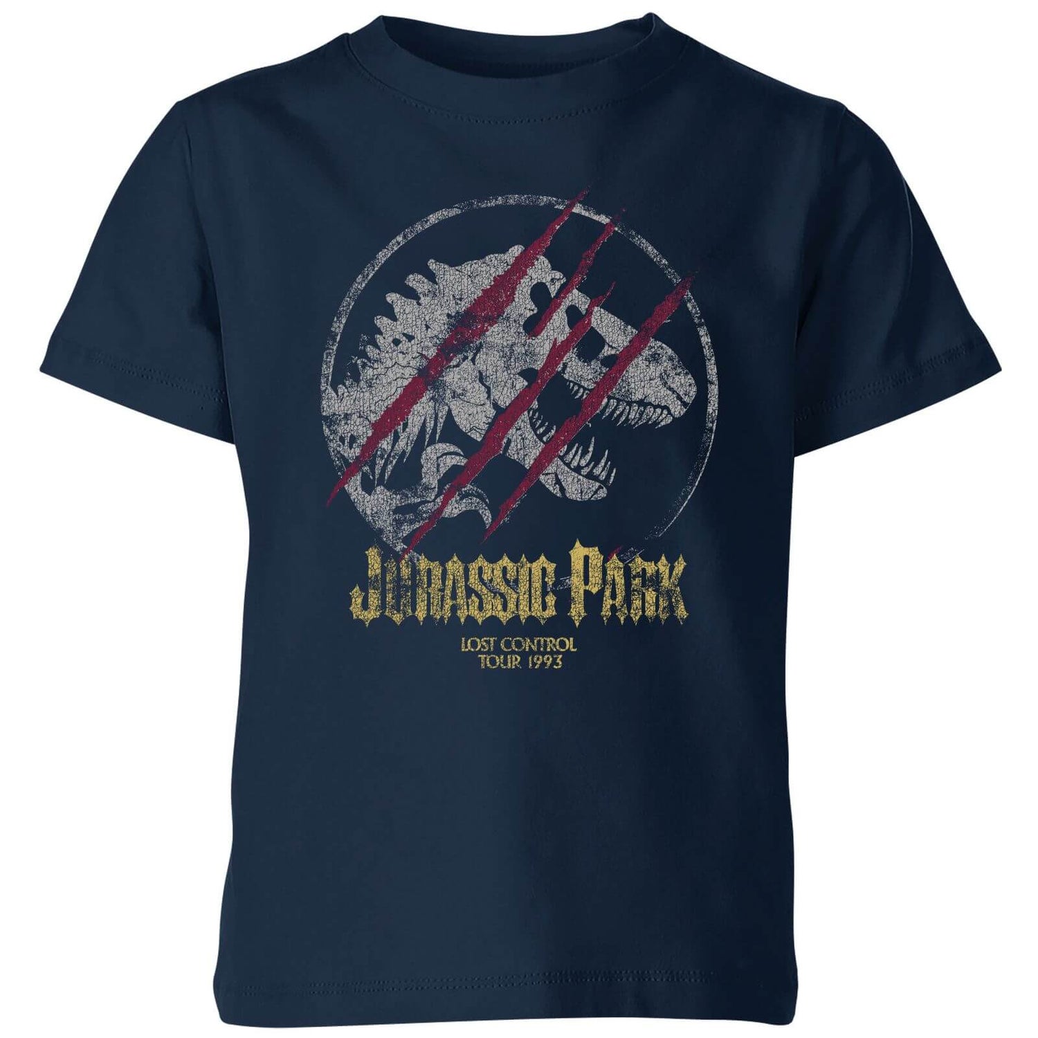 Jurassic Park Lost Control Kids' T-Shirt - Navy