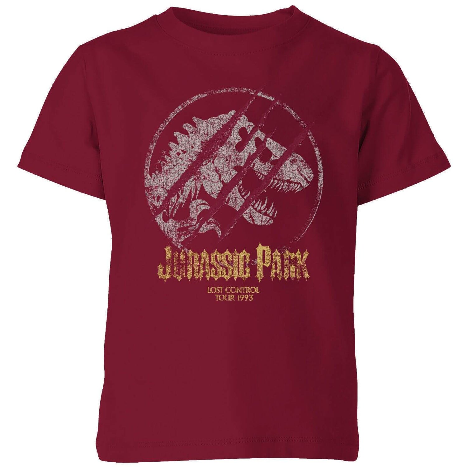 Jurassic Park Lost Control Kids' T-Shirt - Burgundy