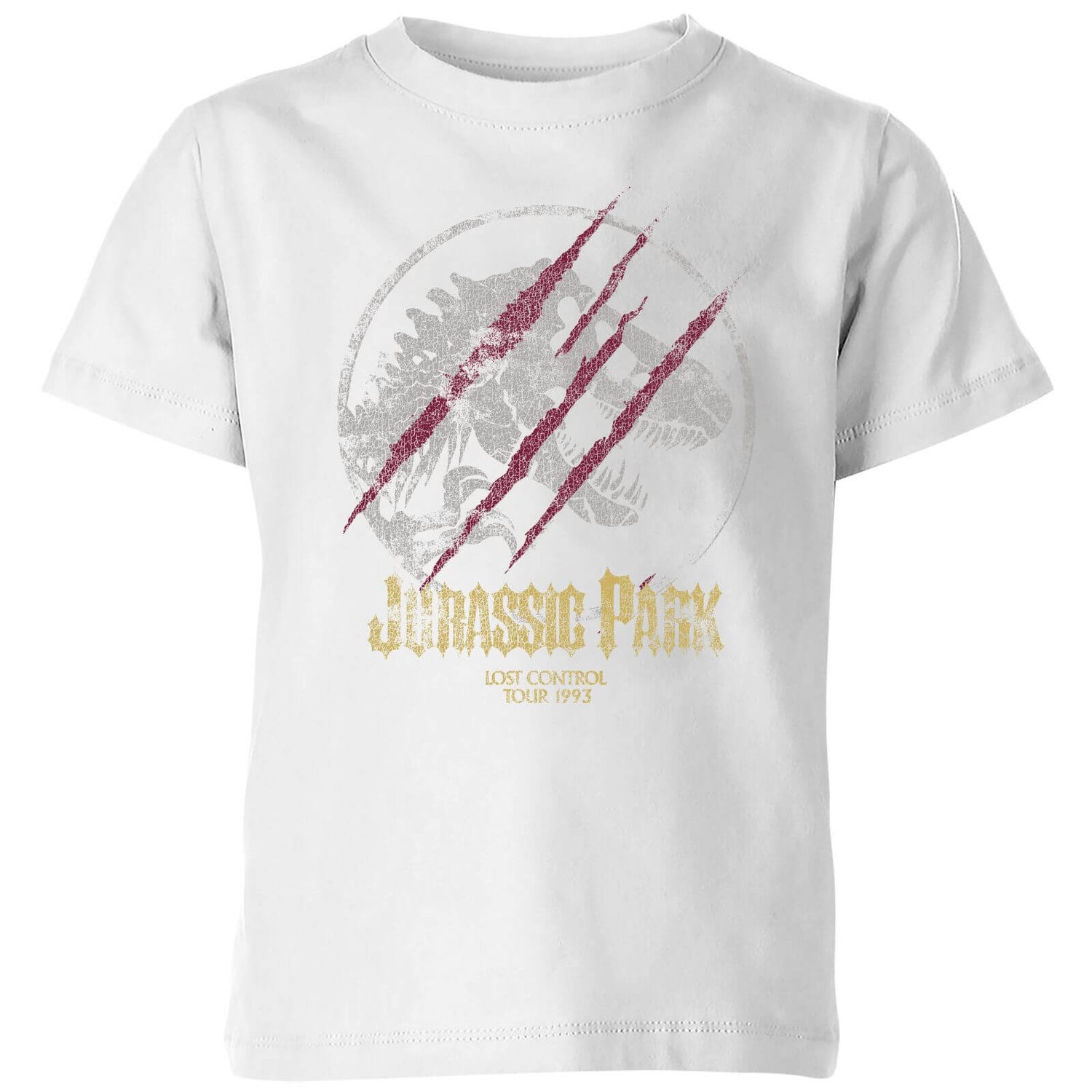 Jurassic Park Lost Control Kids' T-Shirt - White