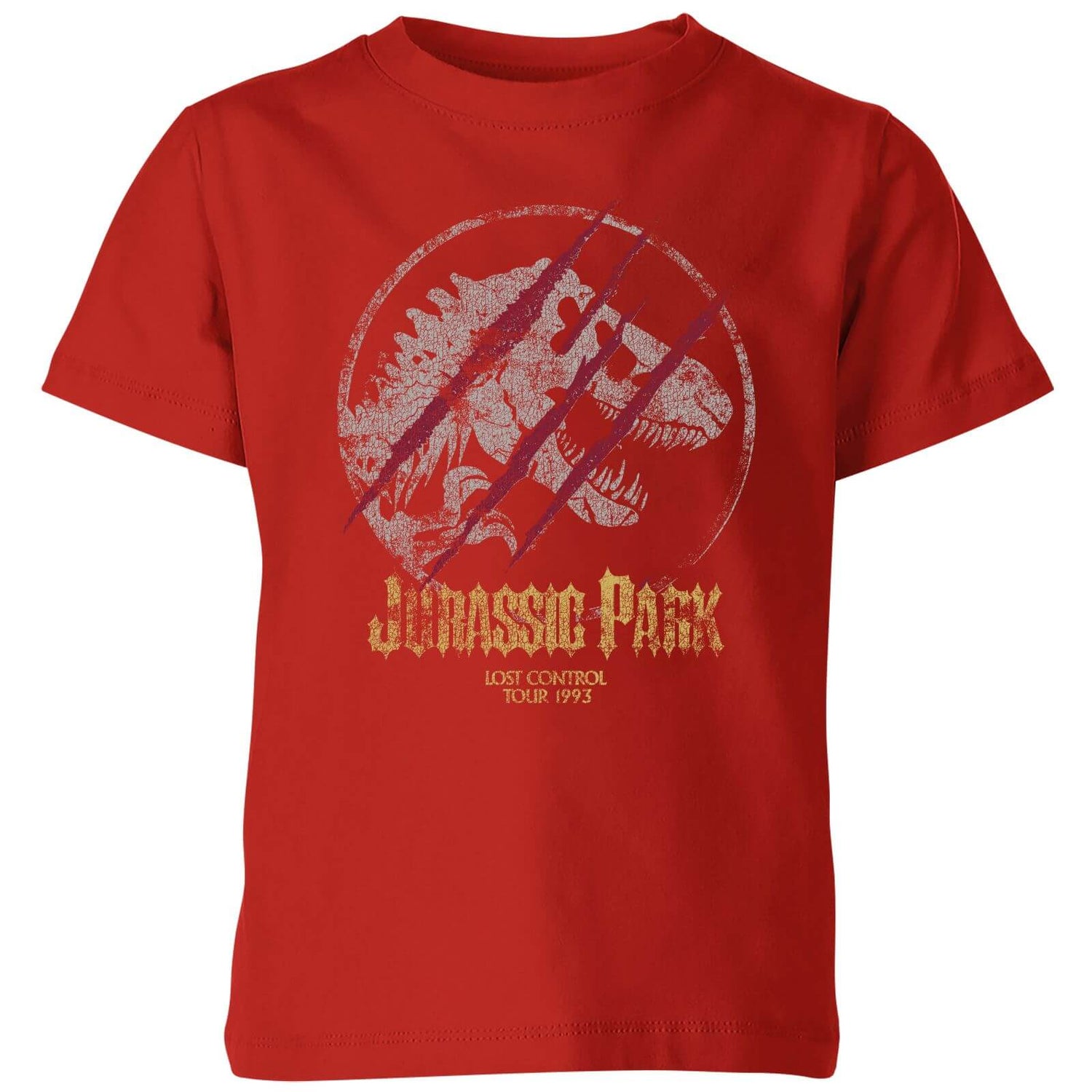 Jurassic Park Lost Control Kids' T-Shirt - Red