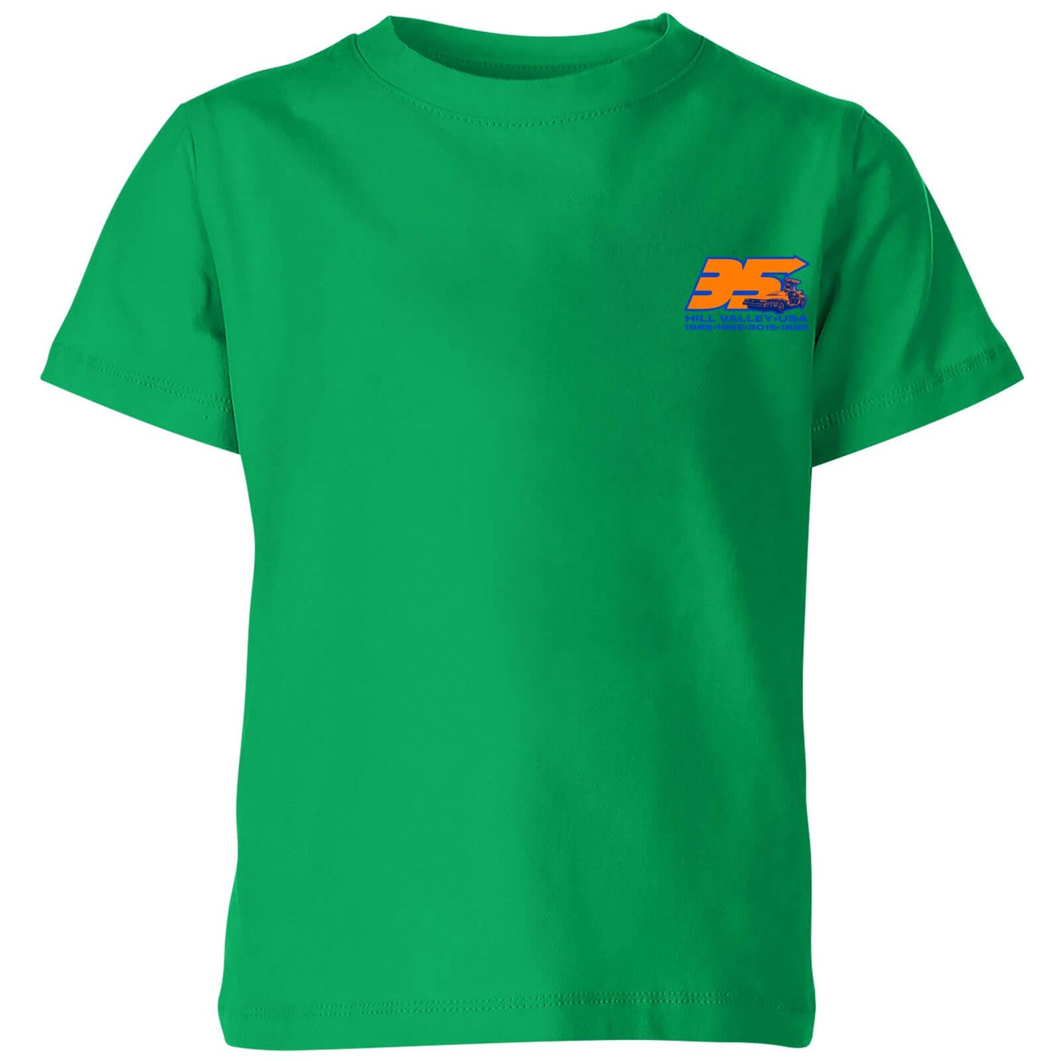 Back To The Future 35 Hill Valley Front Kids' T-Shirt - Green