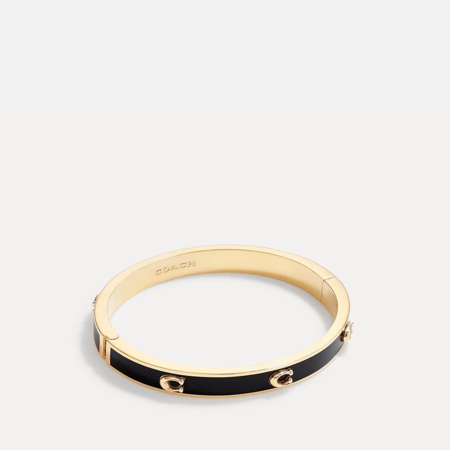 Coach Pegged C Hinged Bangle