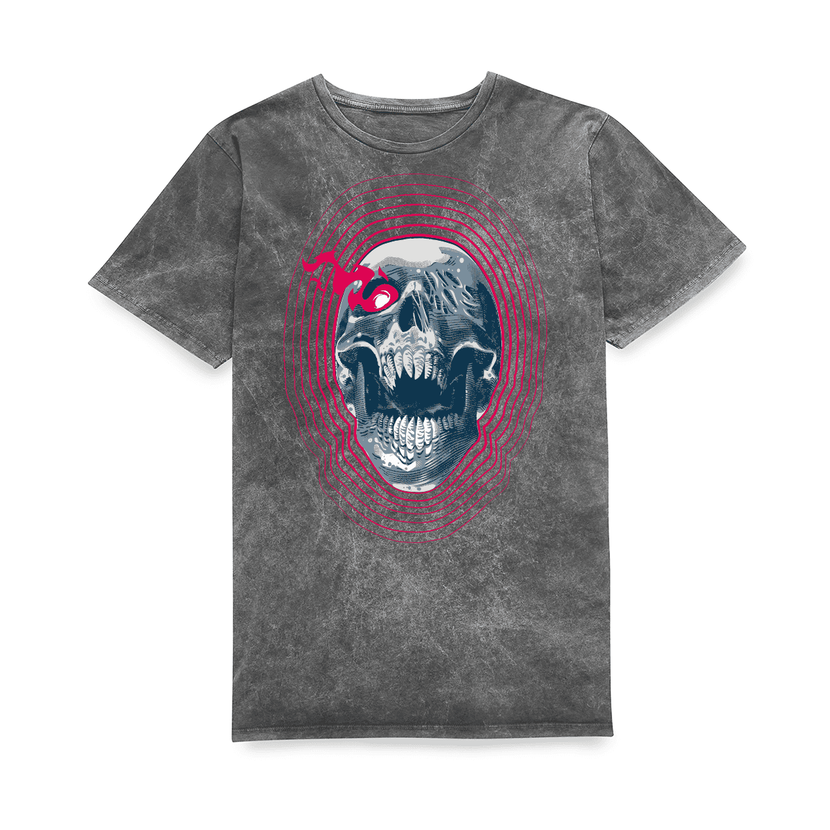 Grimmfest 2022 Logo Unisex T-Shirt - Black Acid Wash