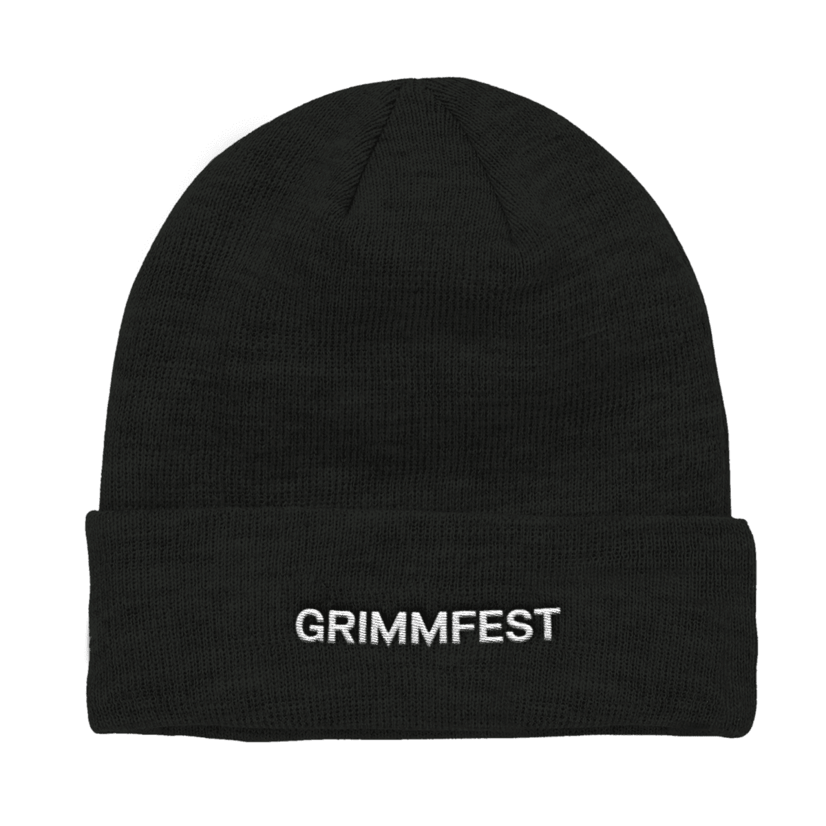 Gorro bordado con el logotipo de Grimmfest 2022 - Negro
