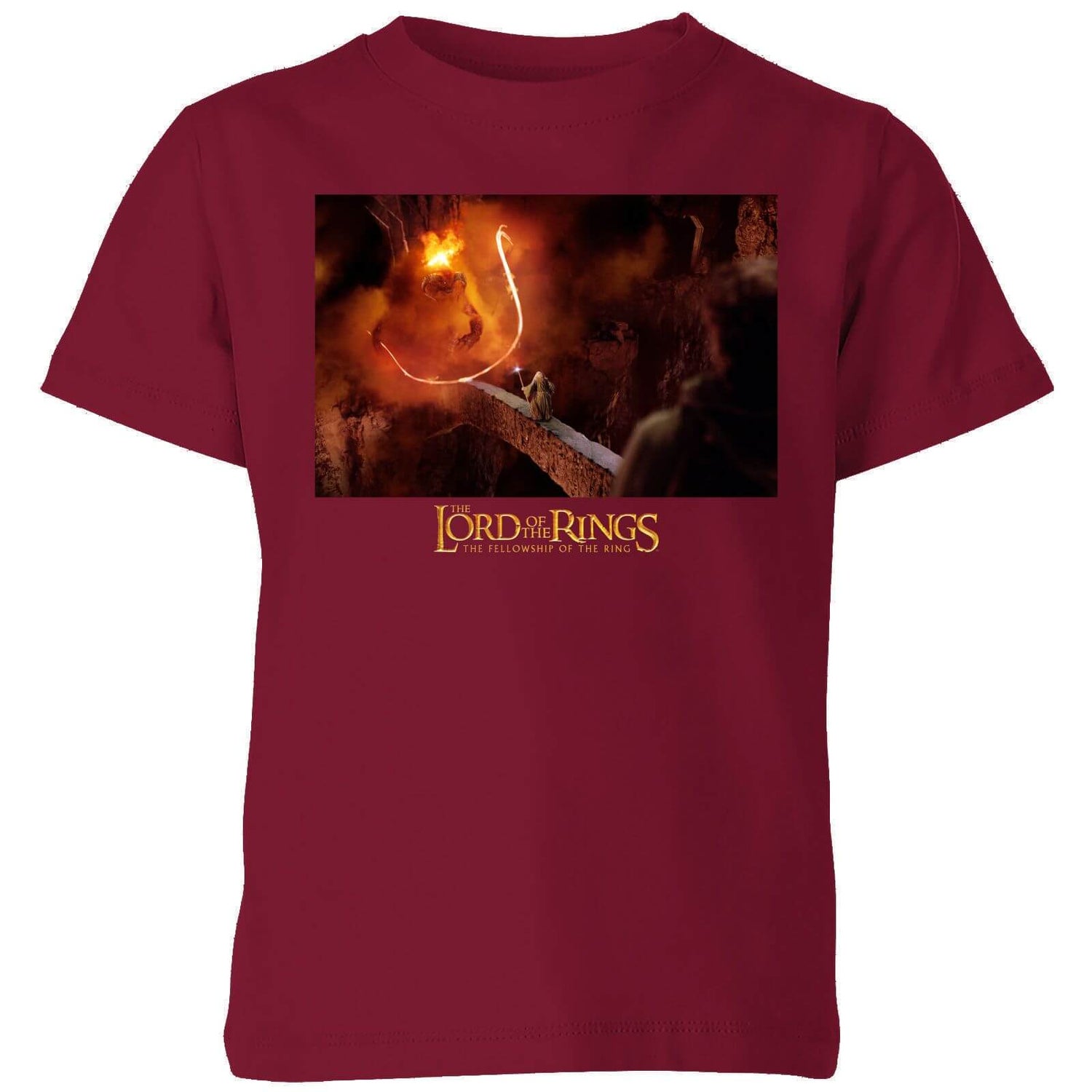 Lord Of The Rings You Shall Not Pass Kids' T-Shirt - Burgundy