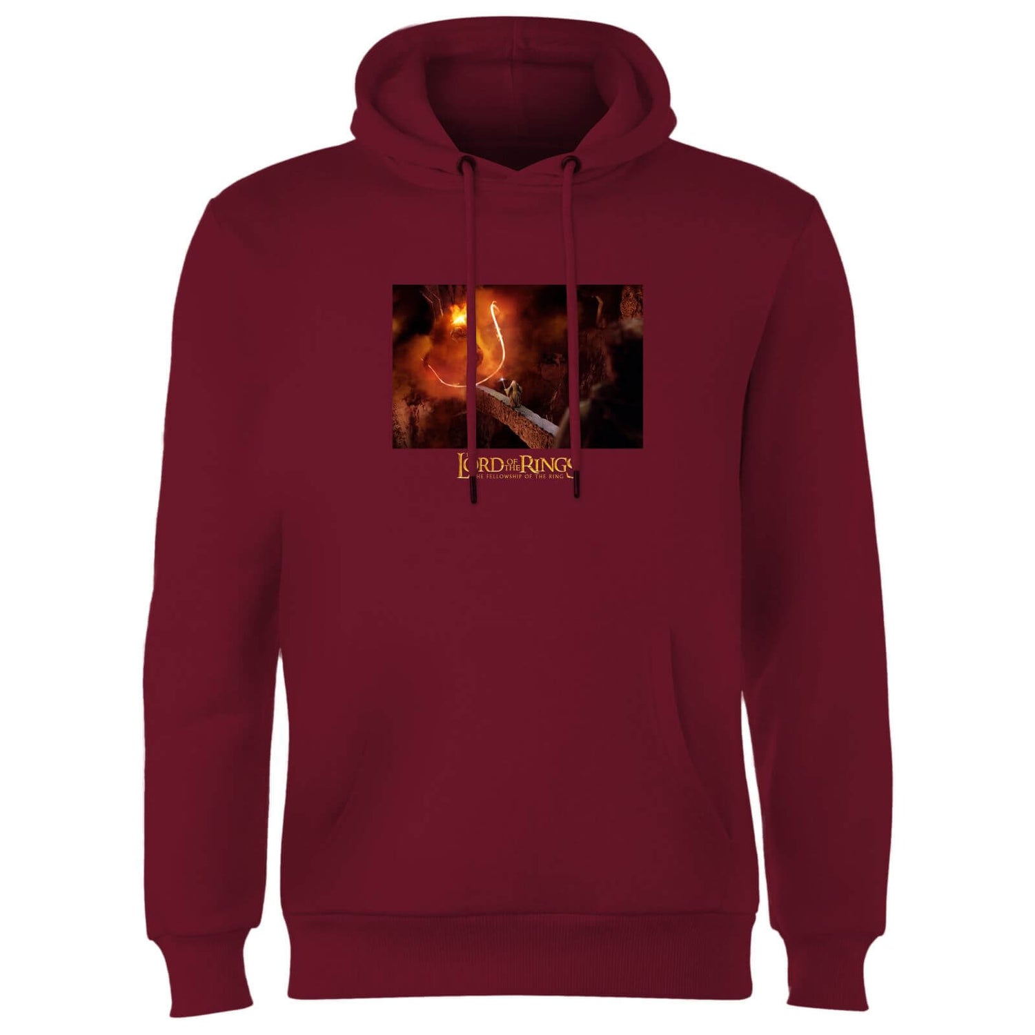 Lord Of The Rings You Shall Not Pass Hoodie - Burgundy