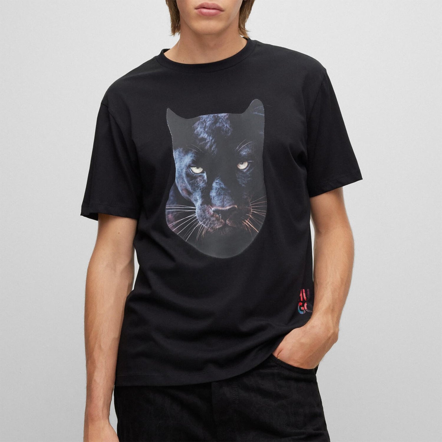 HUGO Deetah Graphic Cotton-Blend T-Shirt