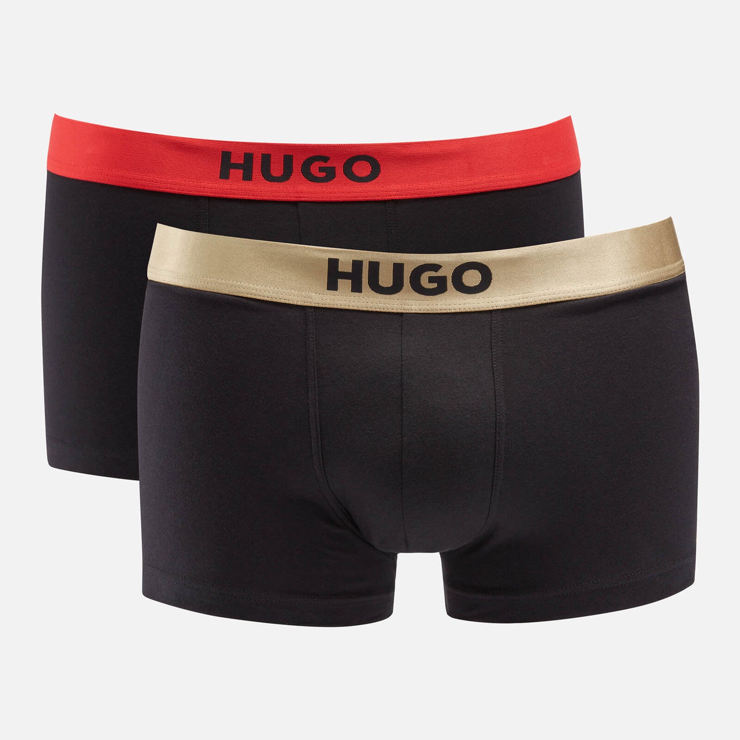 HUGO Bodywear Two-Pack Stretch Cotton-Jersey Boxer Trunks - S