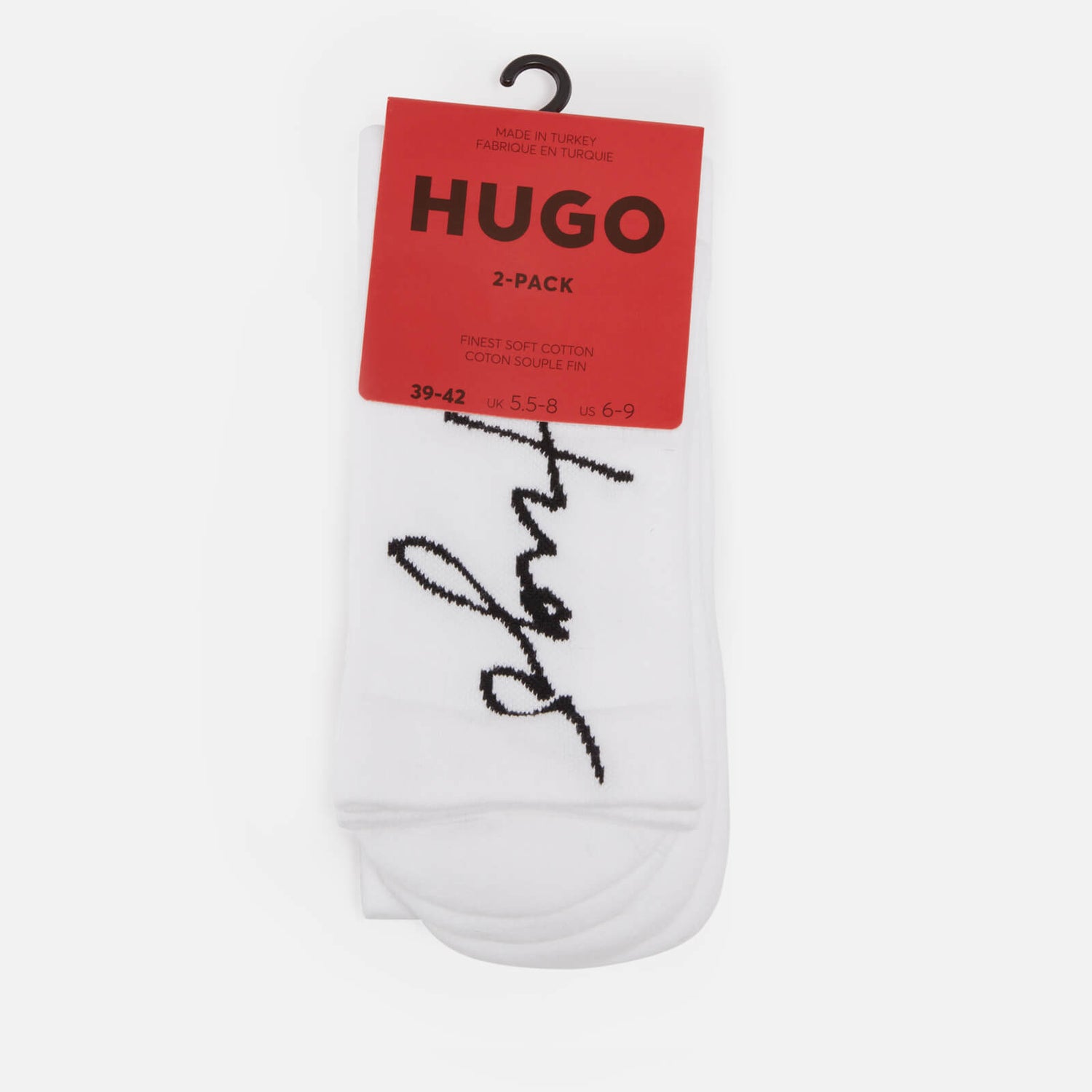 HUGO Bodywear Two-Pack Logo Cotton-Blend Socks - EU 39/EU 42