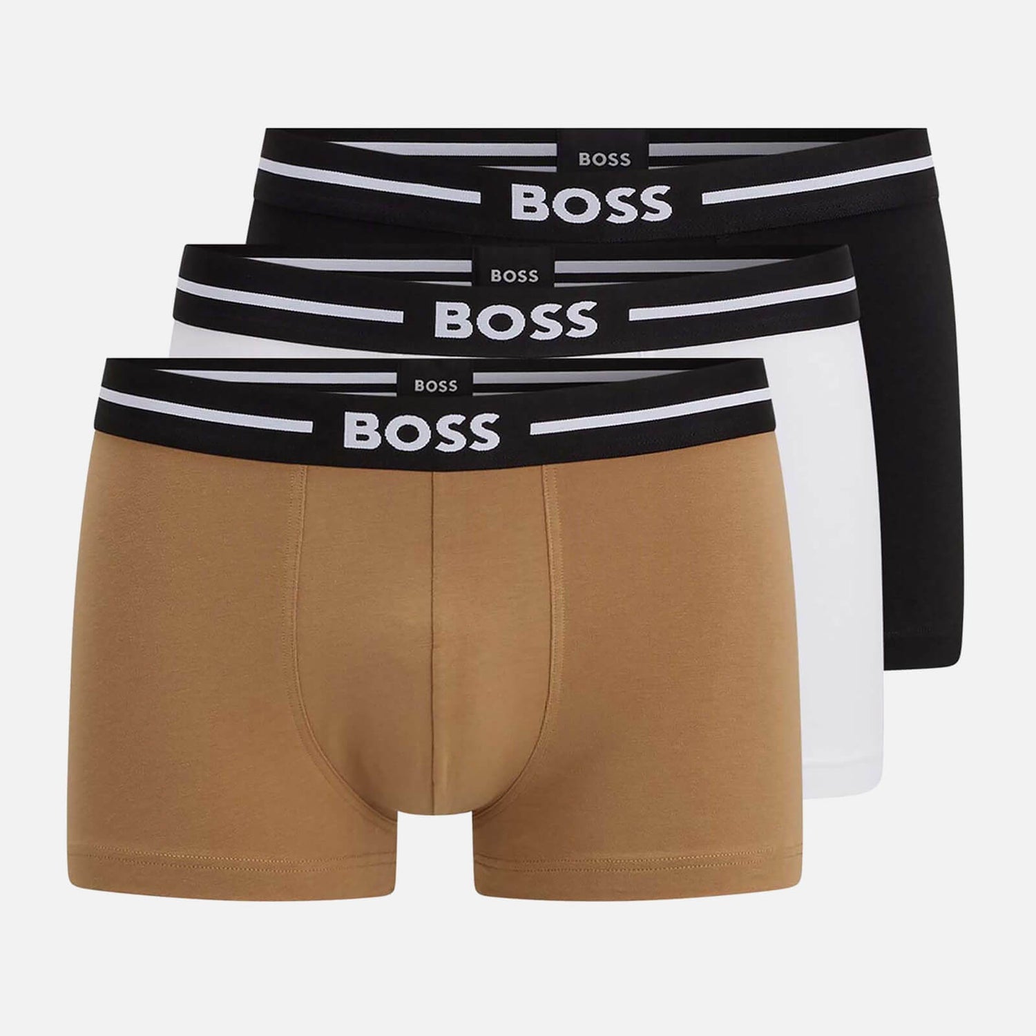 BOSS Bodywear Three-Pack Stretch-Cotton Boxer Briefs - S
