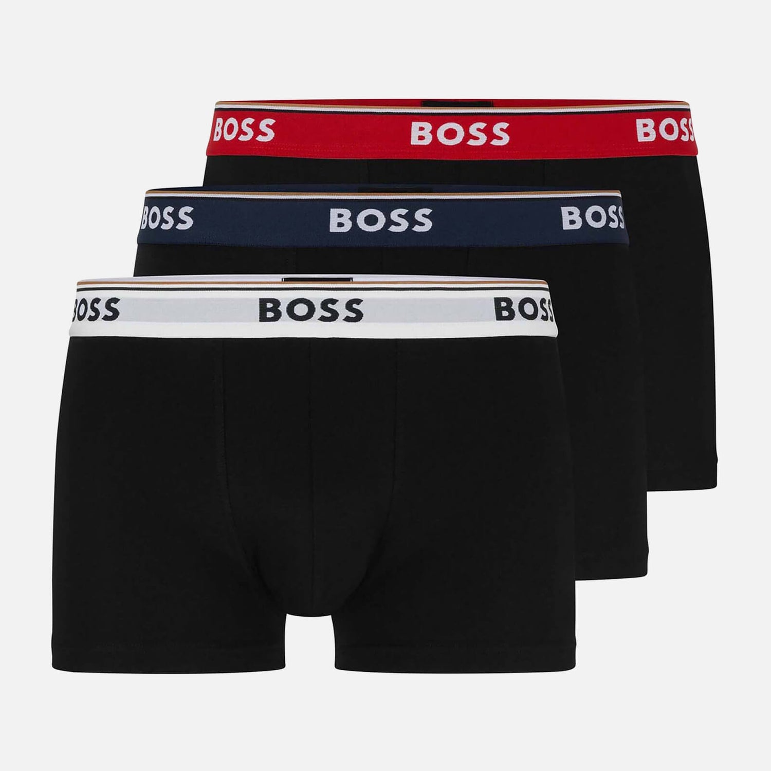 BOSS Bodywear Three-Pack Stretch-Cotton Boxer Briefs - S
