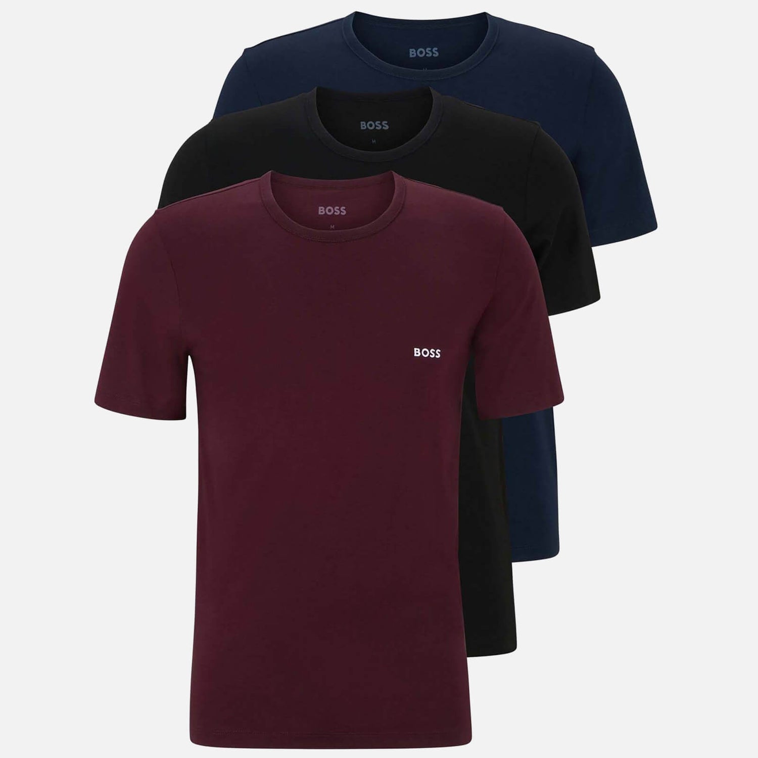 BOSS Bodywear Three-Pack Cotton-Jersey T-Shirts