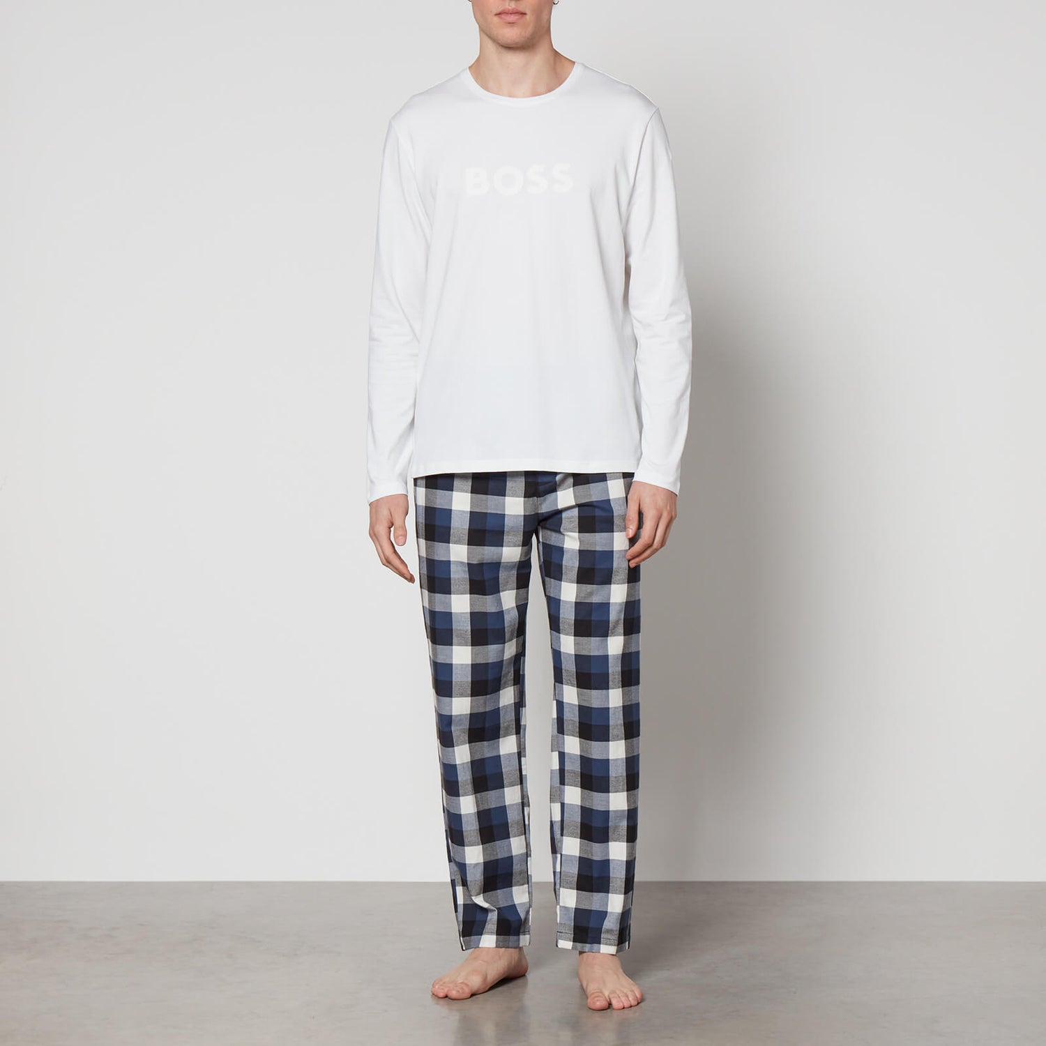 BOSS Bodywear Cotton-Blend Jersey Pyjama Set - S