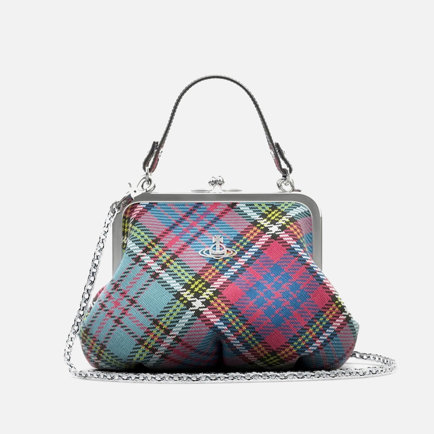 Vivienne Westwood Granny Logo-Jacquard Twill Frame Purse