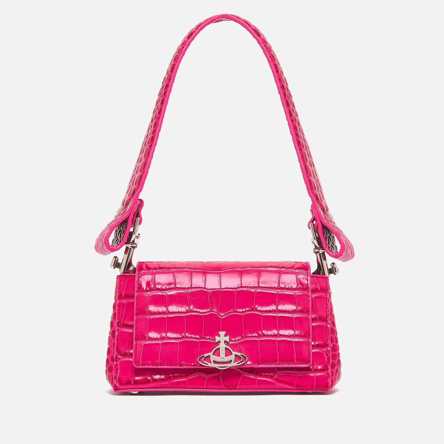 Vivienne Westwood Hazel Croc-Effect Leather Small Handbag