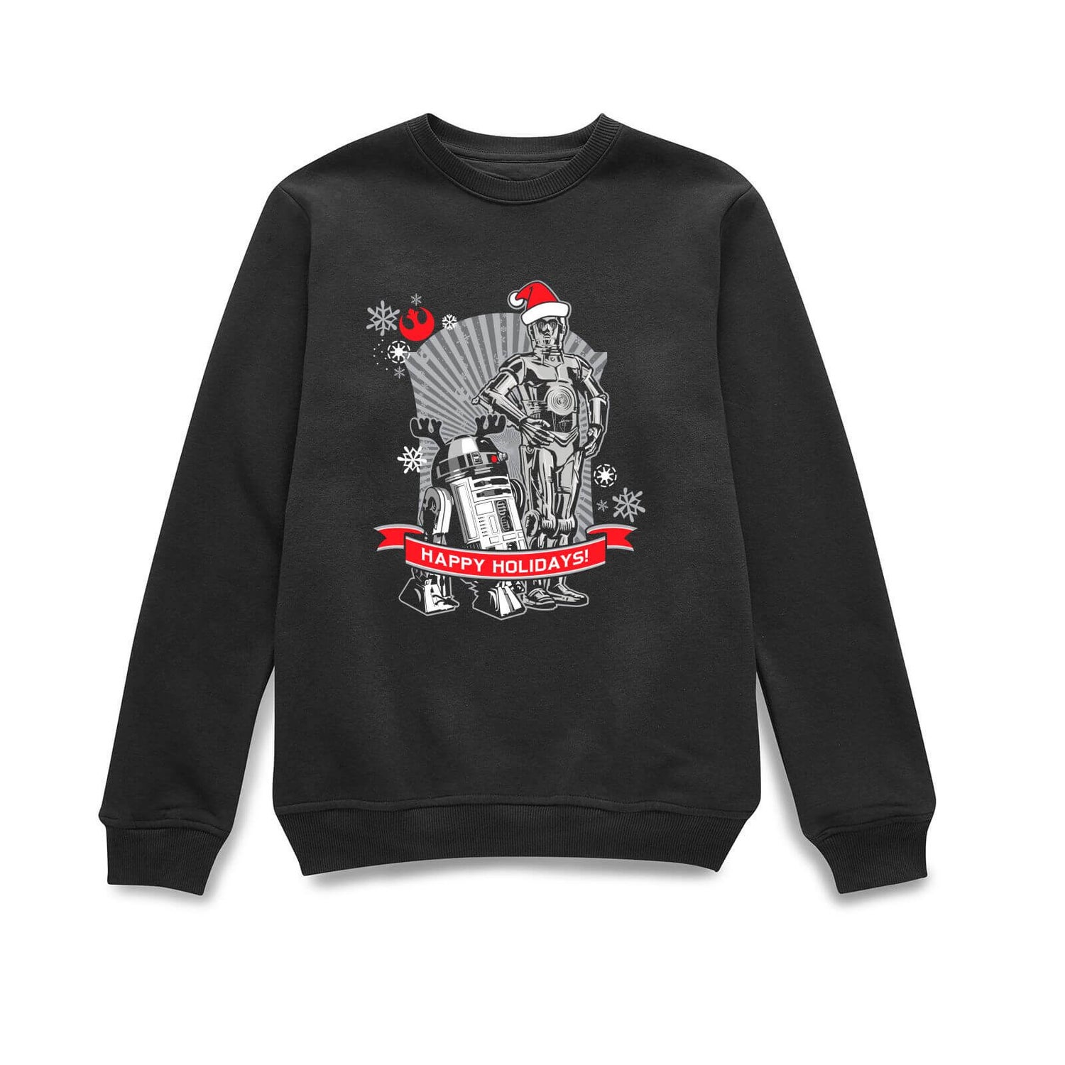 Star Wars Holiday Friends Christmas Jumper - Black