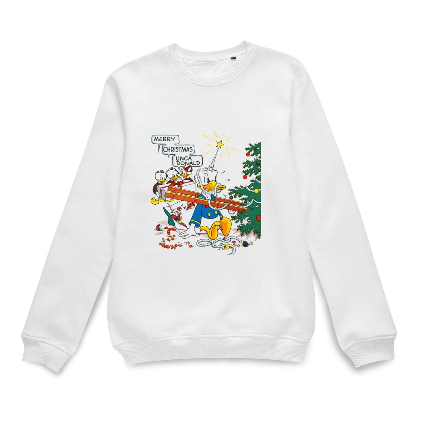 Disney Uncle Donald Christmas Jumper - White
