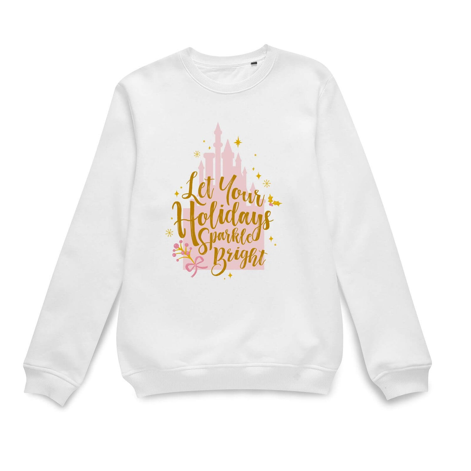 Disney Holiday Spakle Bright Weihnachtspullover – Weiß