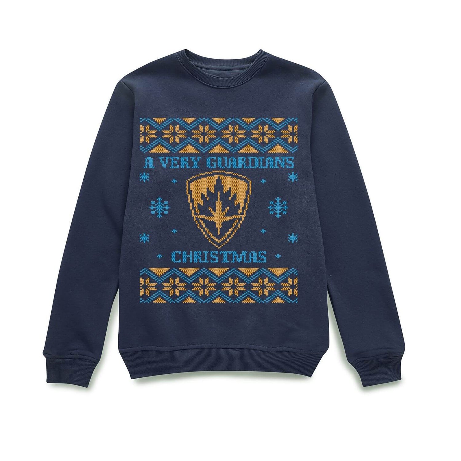 Marvel A Very Guardians Christmas Weihnachtspullover – Navy