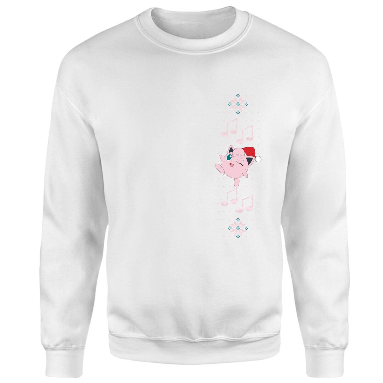 Pokemon Jigglypuff Wave Christmas Jumper - White