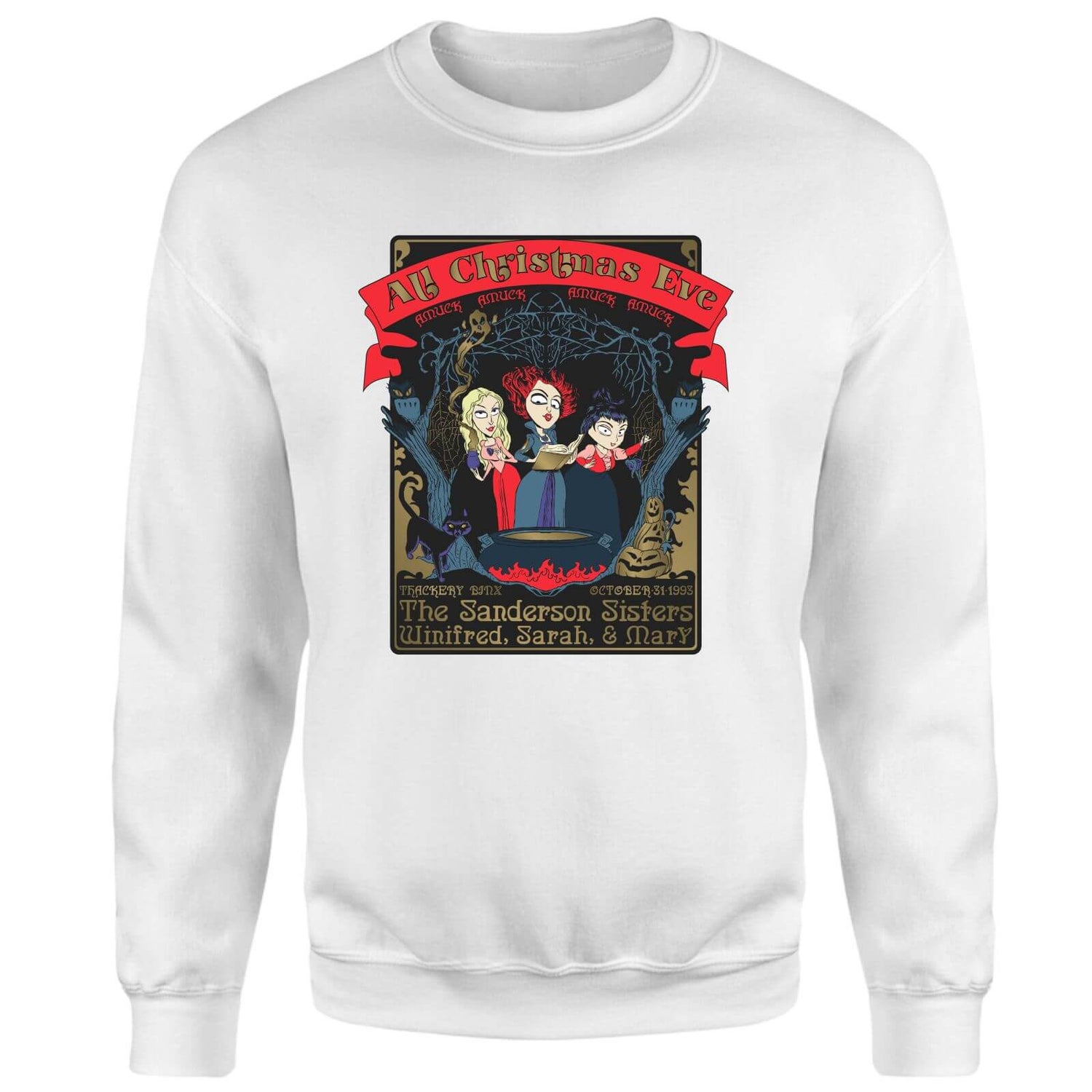 Disney All Christmas Eve Christmas Jumper - White