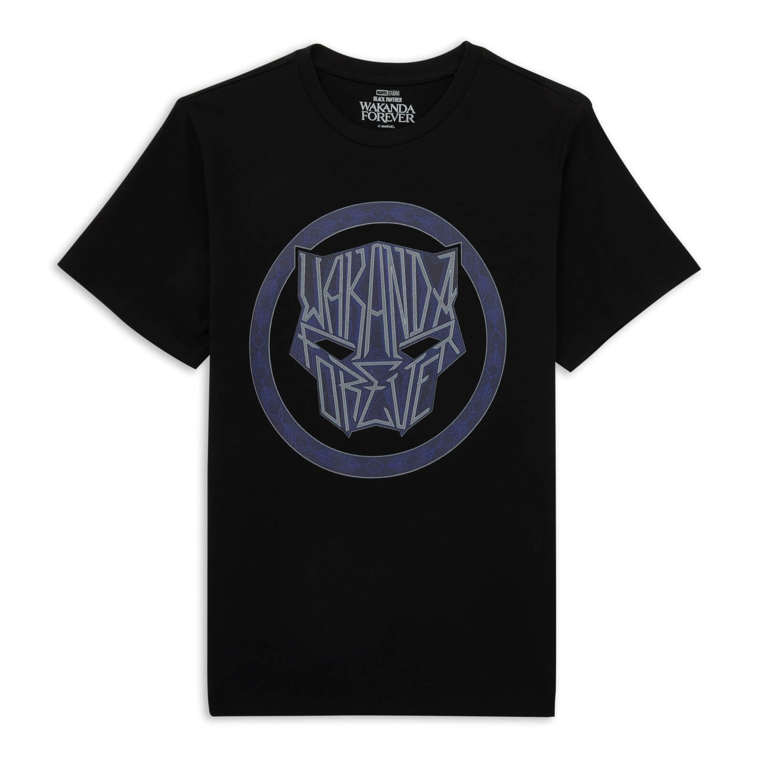 Wakanda Forever Emblem Men's T-Shirt - Black