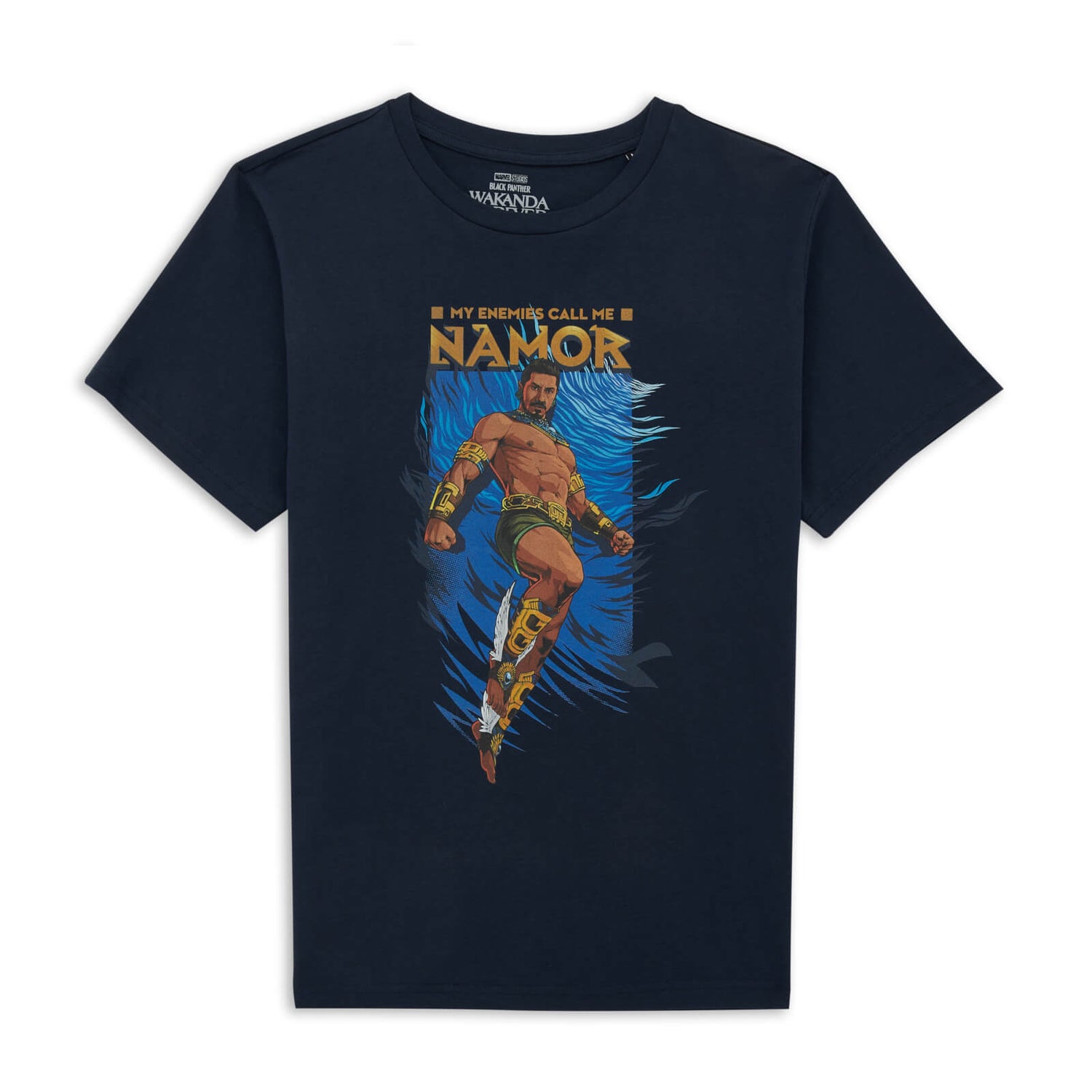 Wakanda Forever Namor Men's T-Shirt - Navy