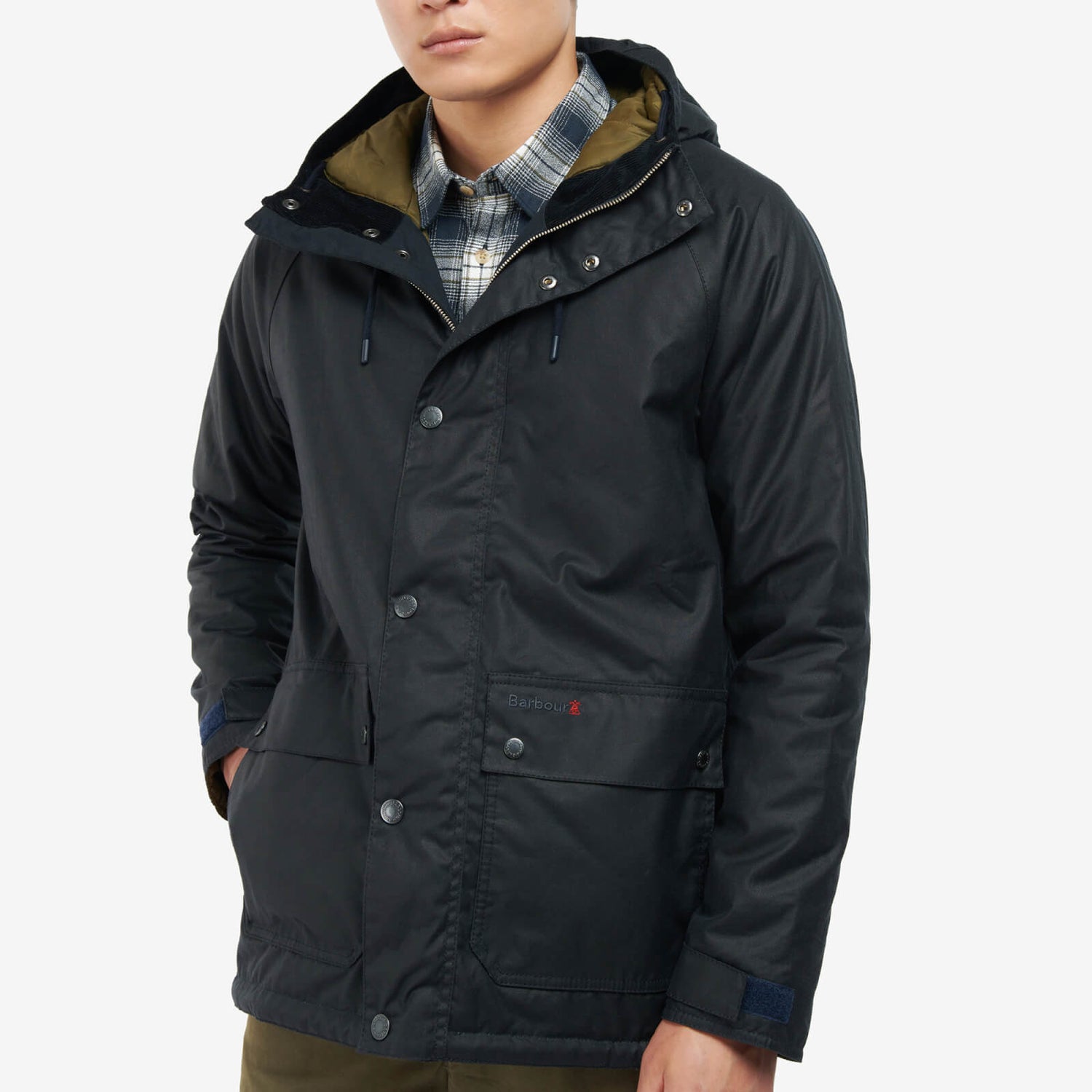 Barbour Rockfield Waxed-Cotton Hooded Jacket - S